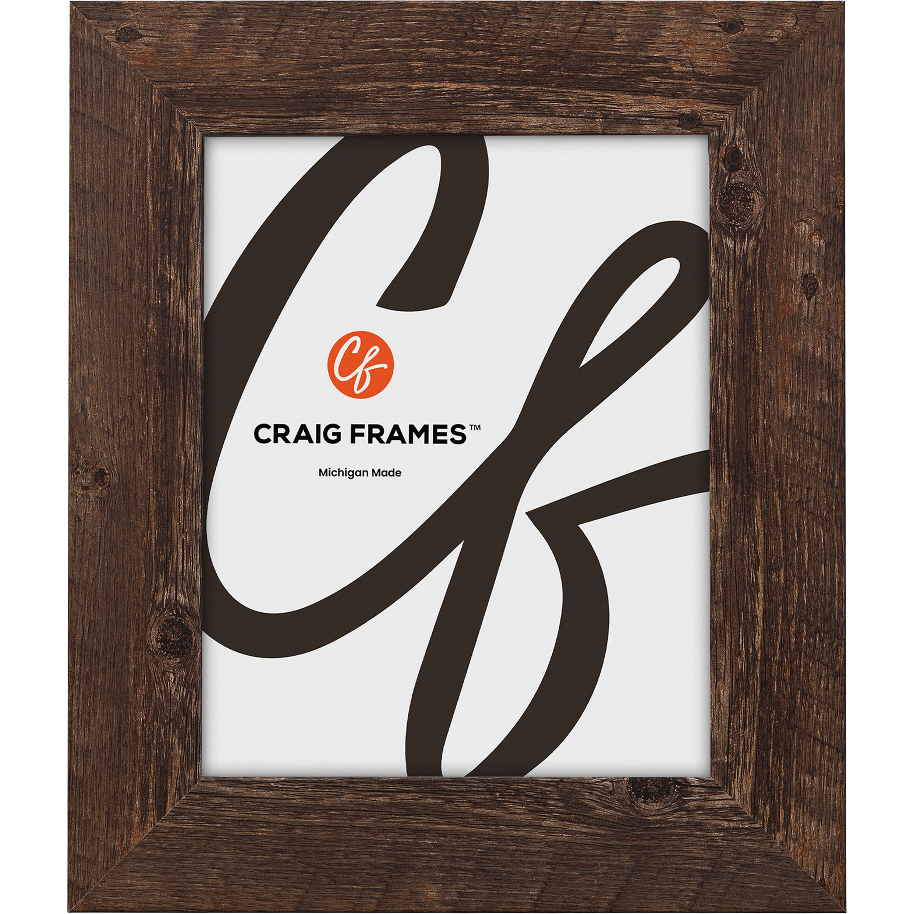 2 Pack Craig Frames American Barn Brown Oak Picture Frame