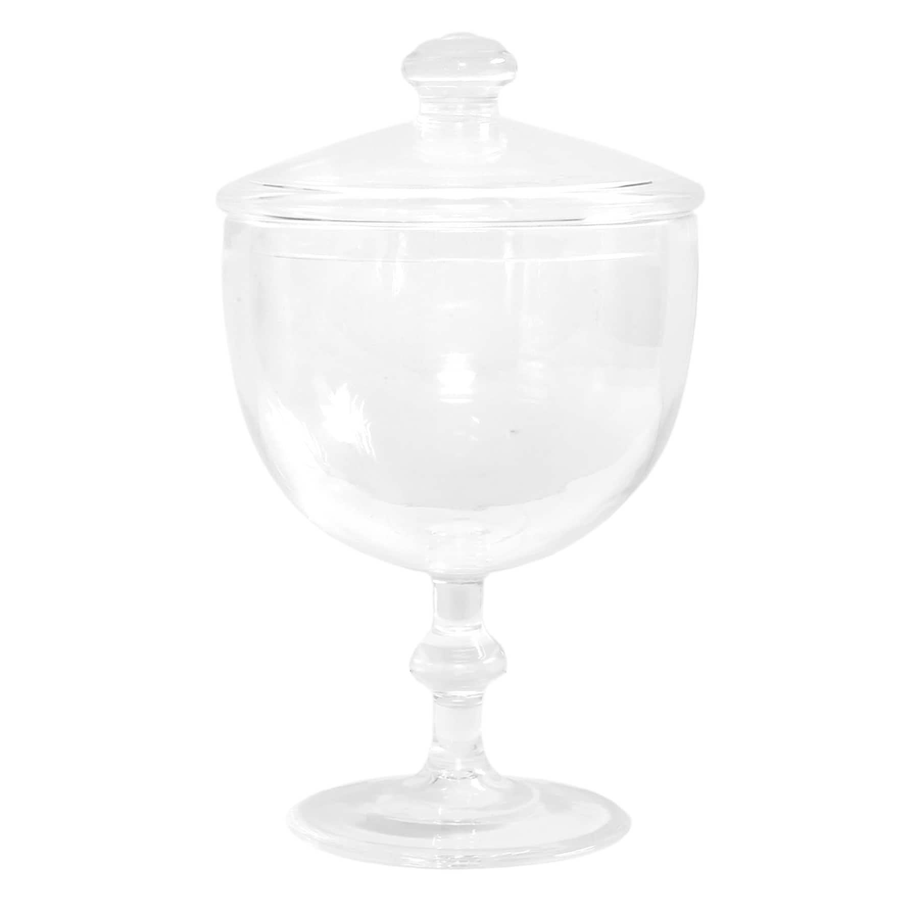 12 Pack: Clear Medium Footed Dish with Lid by Celebrate It™