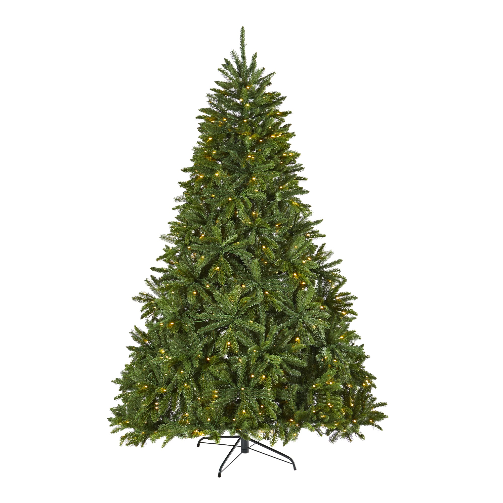 7ft. Pre-Lit Sierra Spruce Artificial Christmas Tree, Clear LED Lights