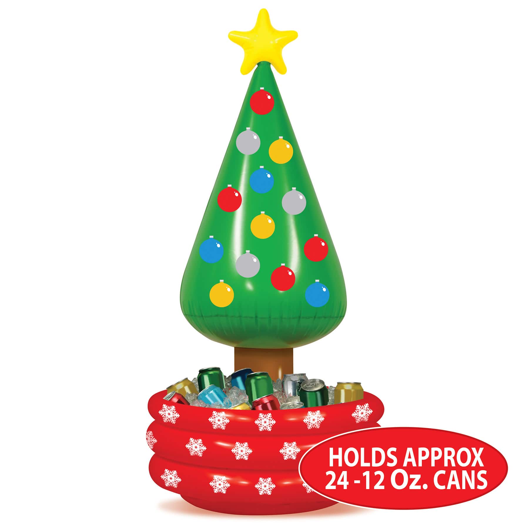 Beistle 26" x 4.75ft. Inflatable Christmas Tree Cooler