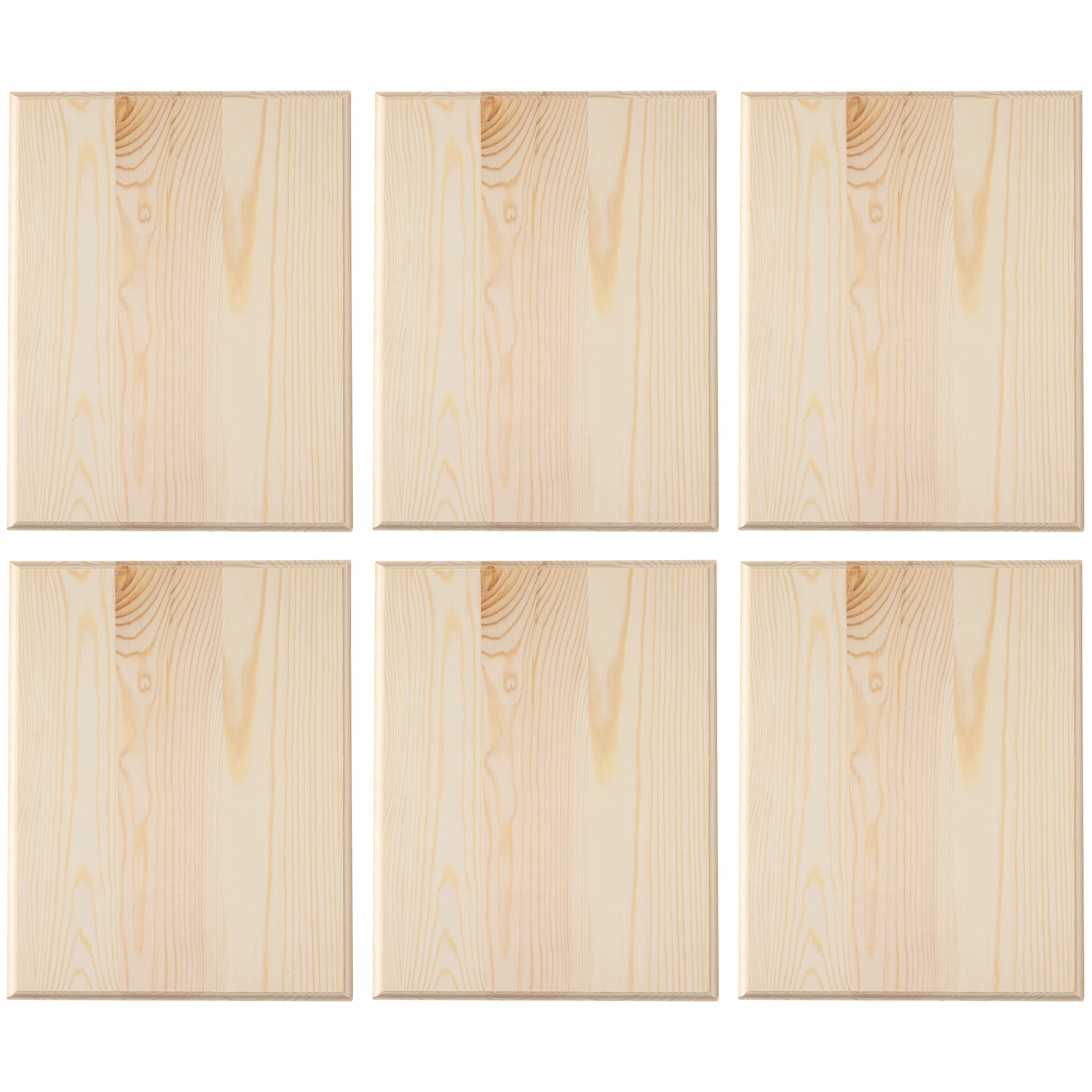 6 Pack: 14" Pine Rectangle Plaque by Make Market®