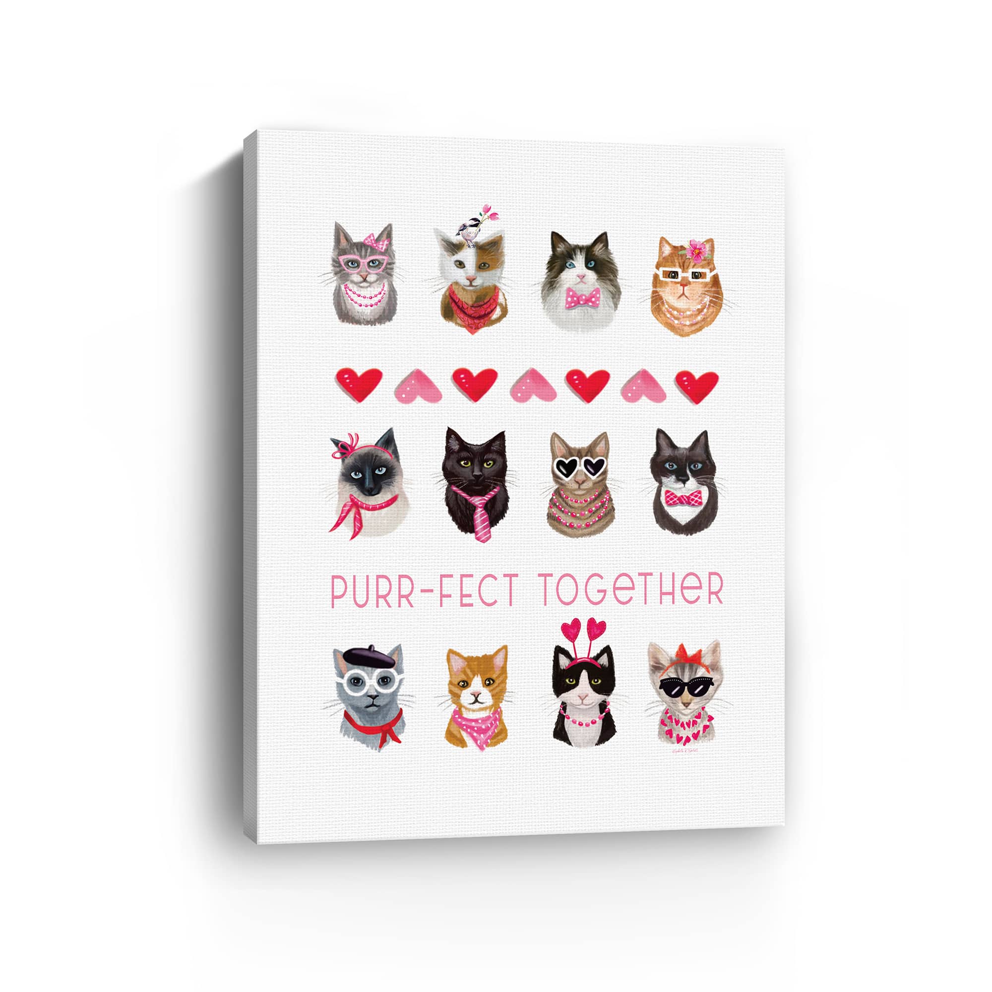 Purr-fect Together Canvas Giclée Art