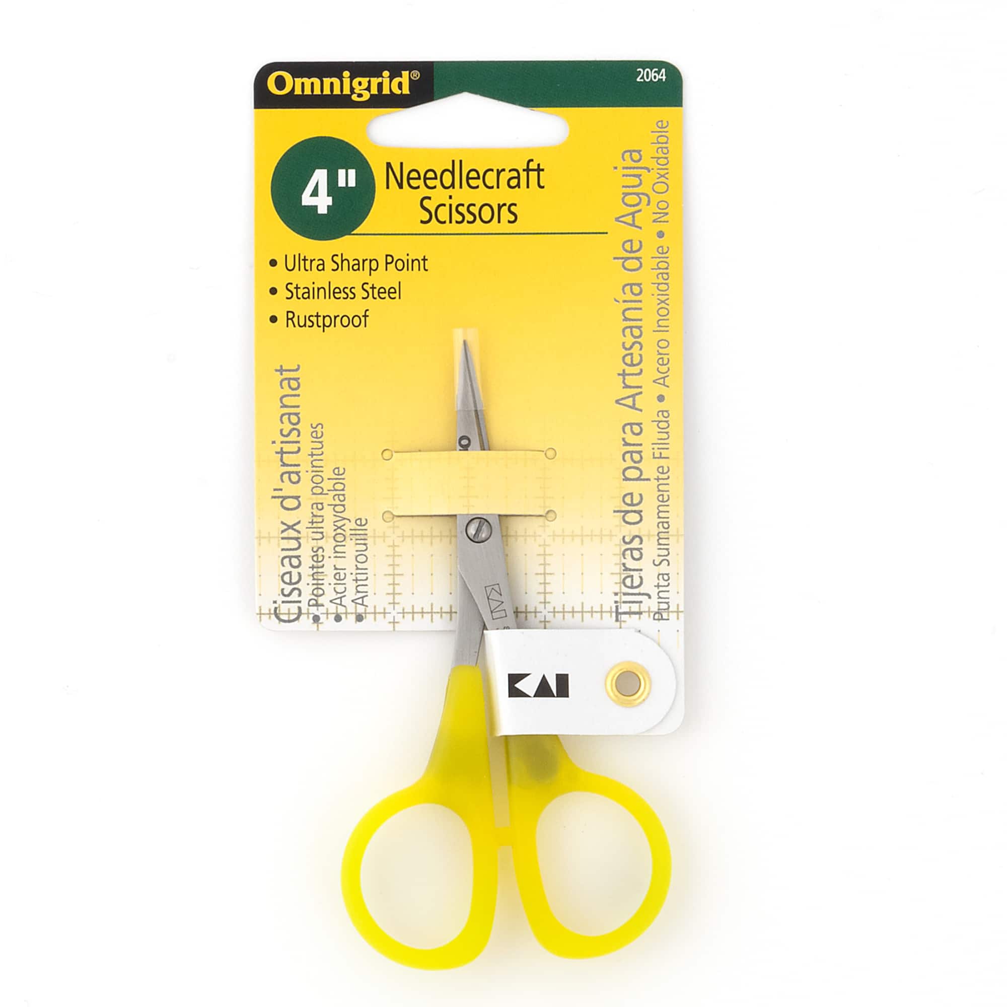 Omnigrid® 4'' Stainless Steel Ultra Sharp Needlecraft Scissors