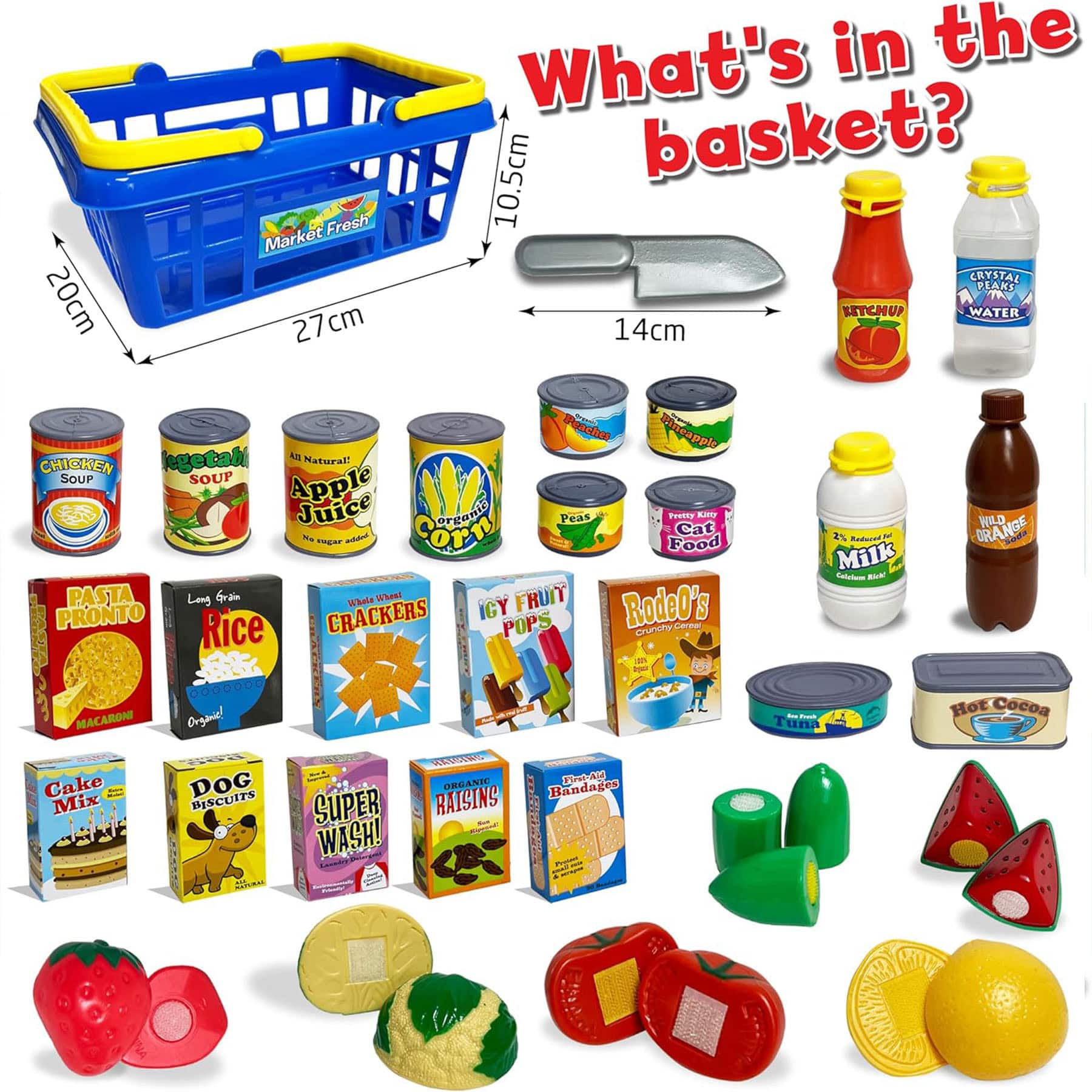 Small World Toys Get To The Grocer Pretend Play Set