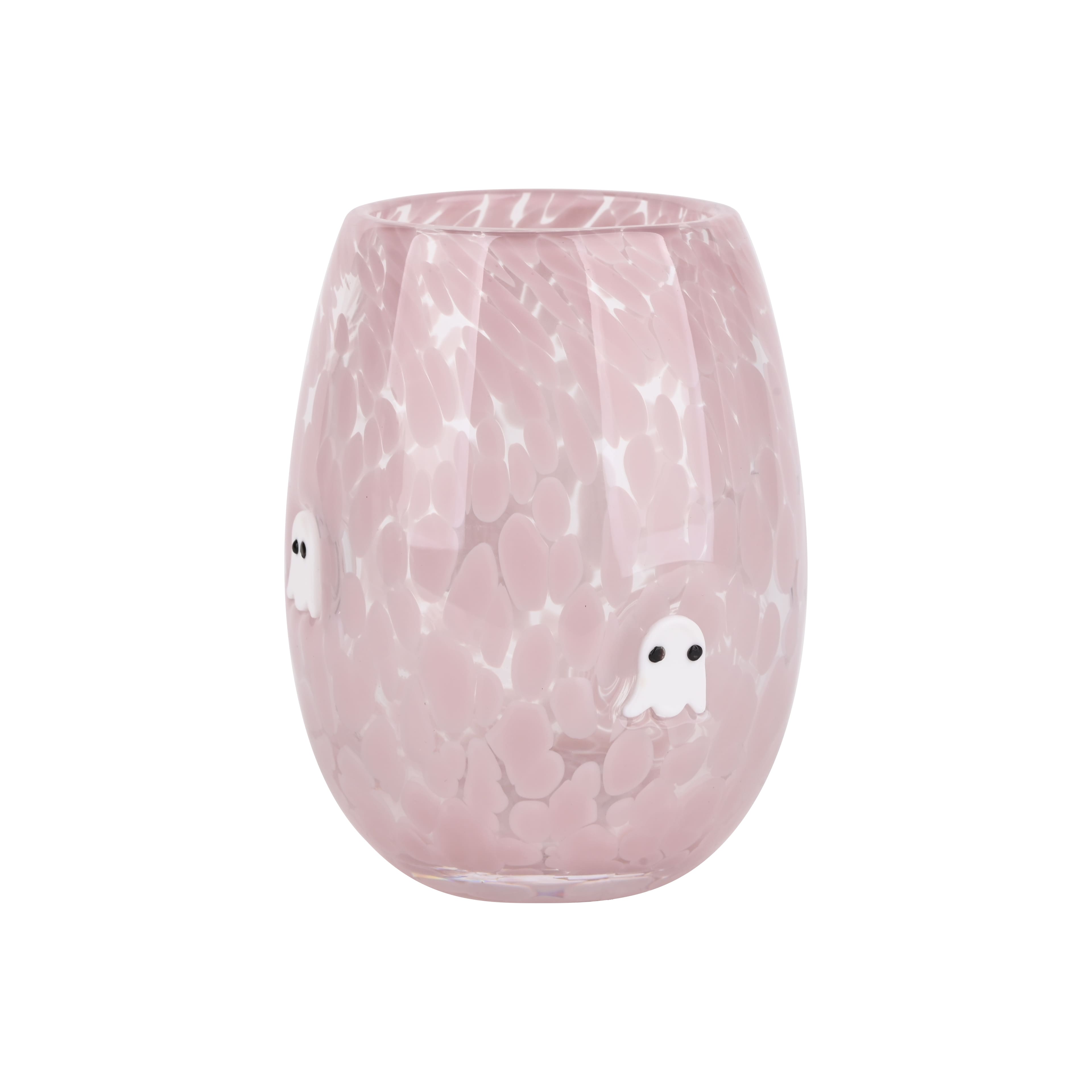 16oz. Confetti Ghost Icon Stemless Wine Glass by Celebrate It™