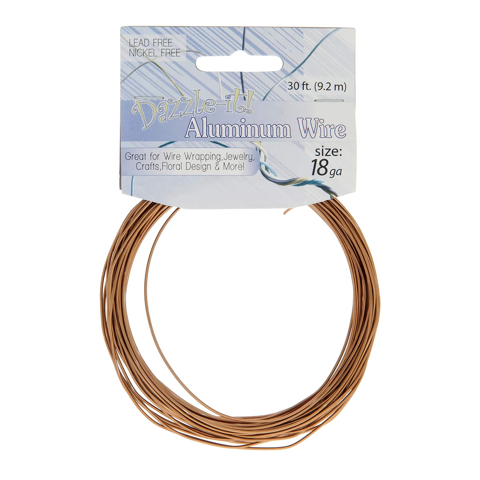 John Bead 18 Gauge Aluminum Jewelry Wire, 30ft.