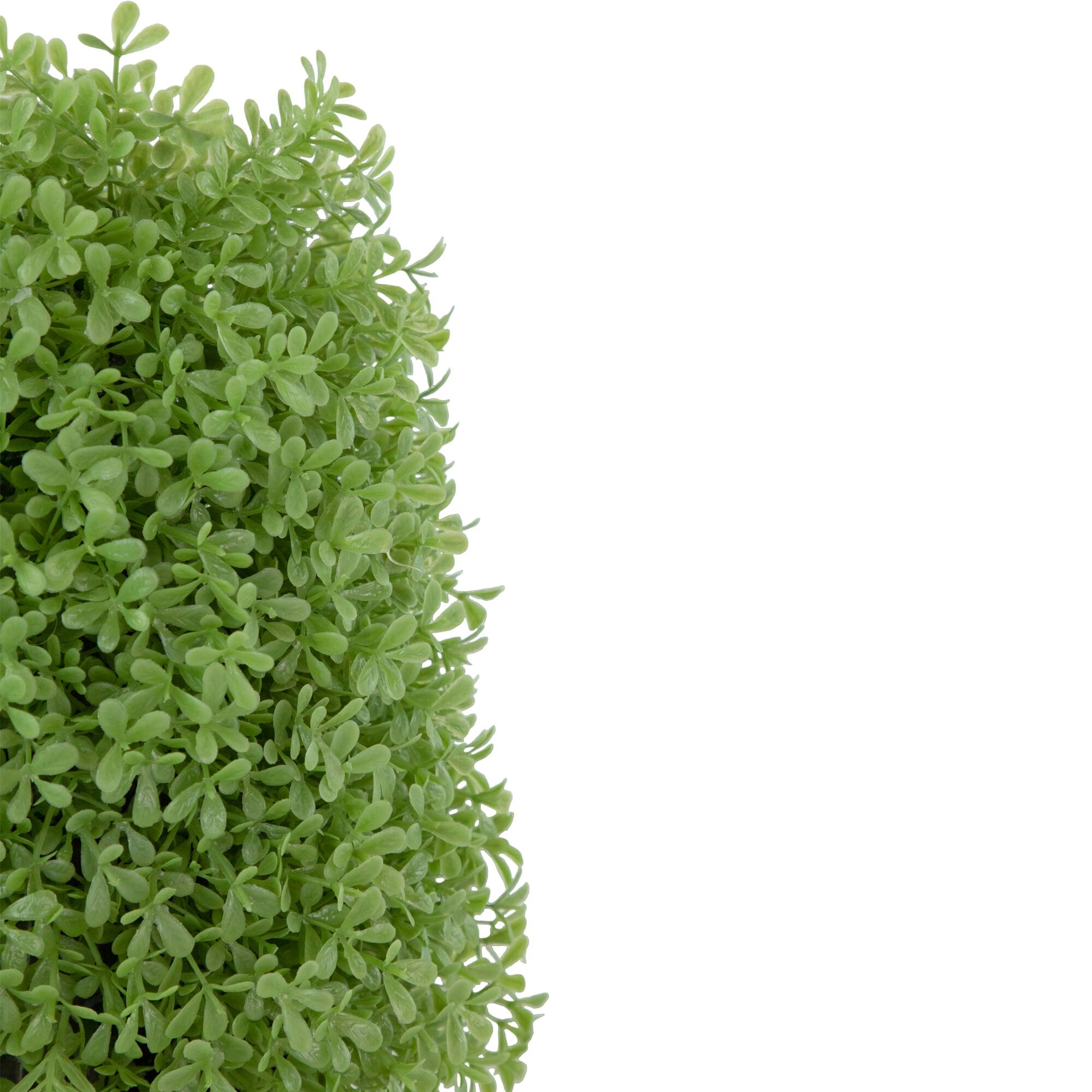 15" Unlit Artificial Boxwood Cone Topiary Tree with Round Pot