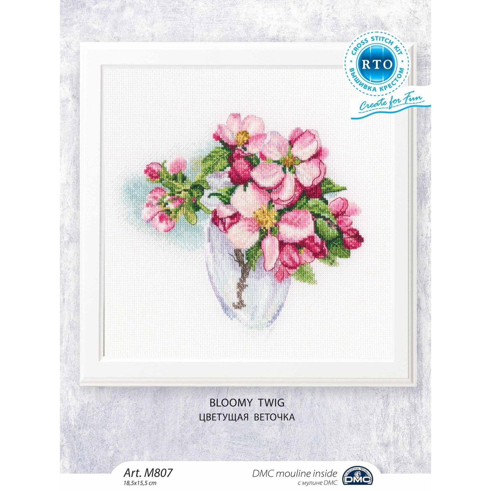 RTO Bloomy Twig Cross Stitch Kit