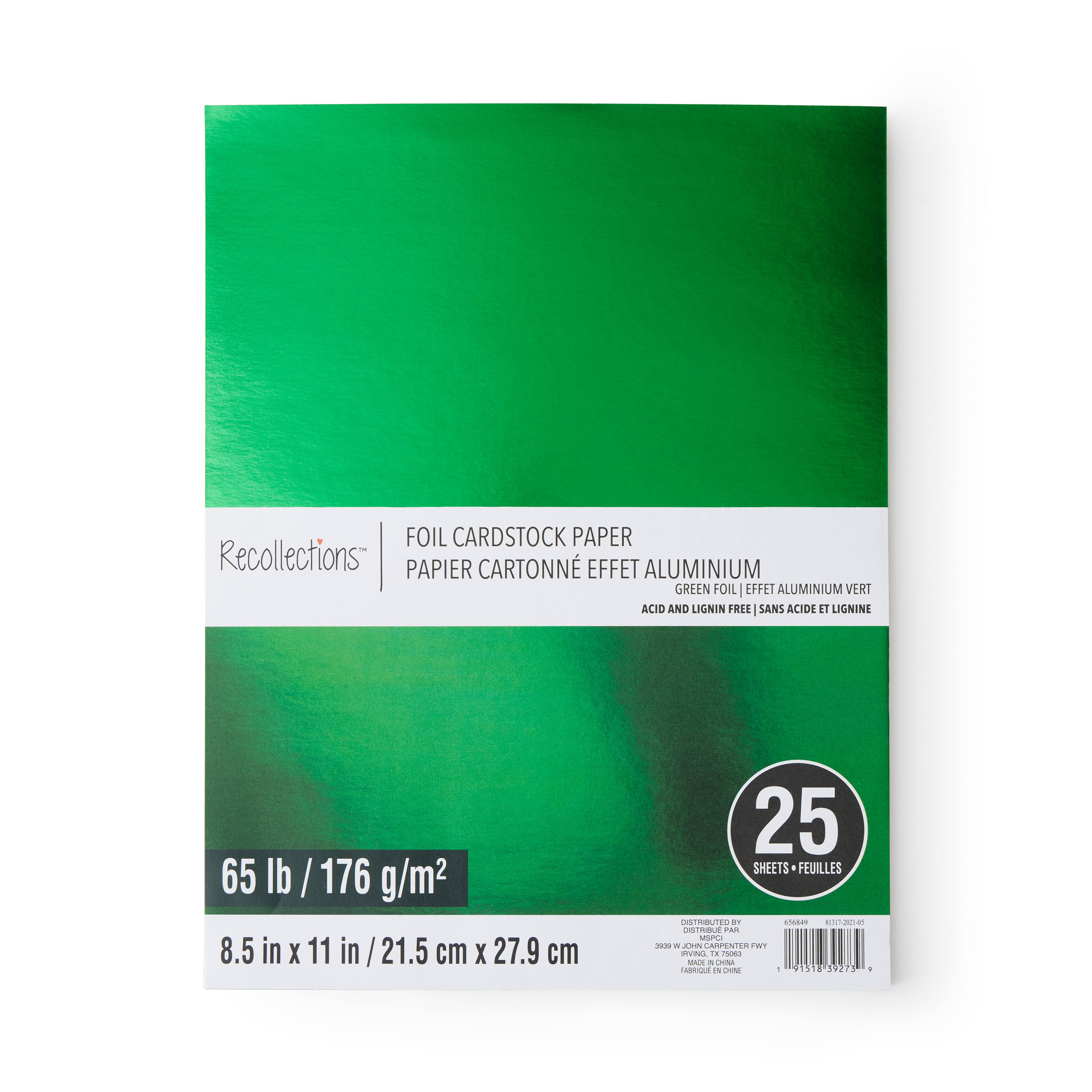 12 Packs: 25 ct. (300 total) 8.5" x 11" Foil Cardstock Paper by Recollections™