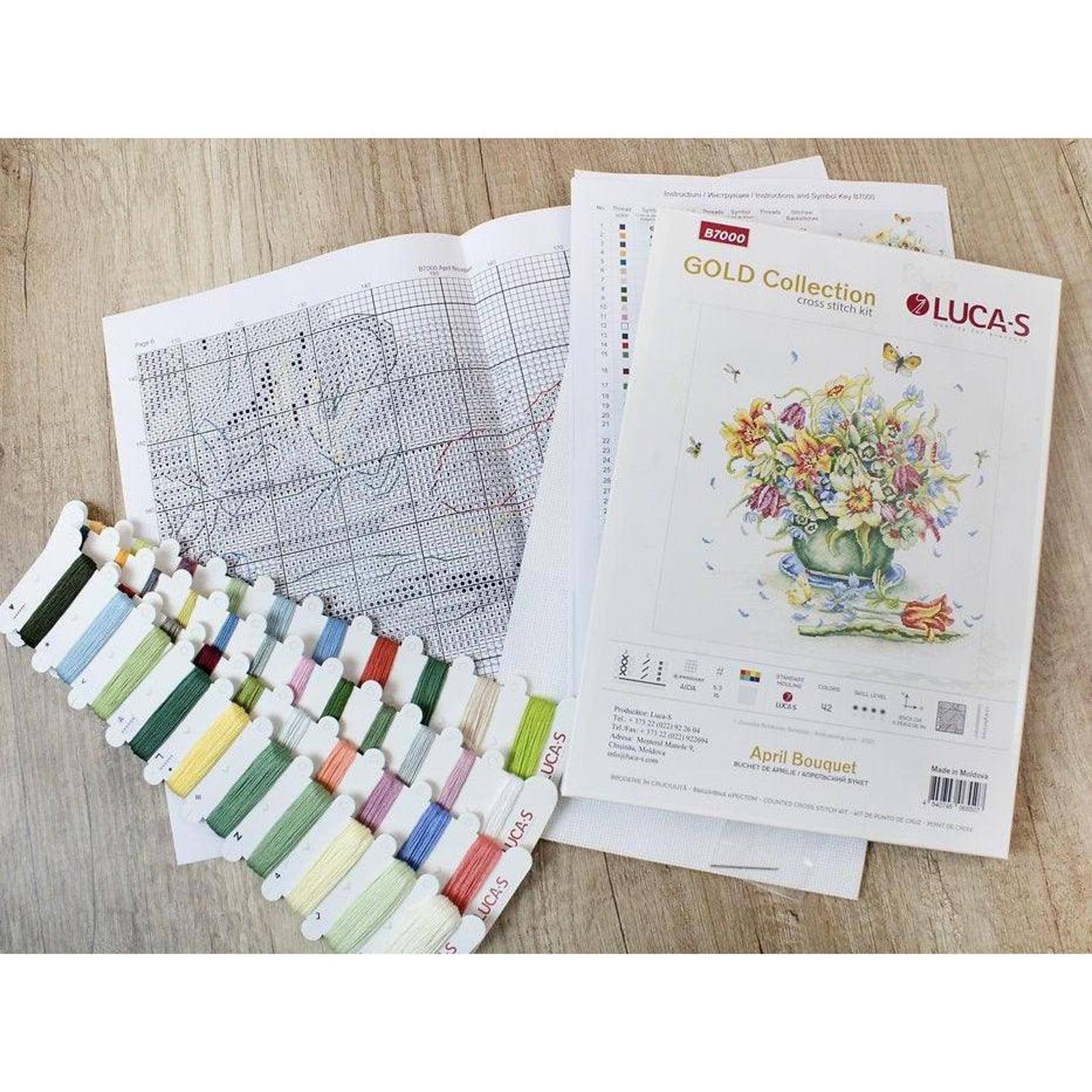Luca-s April Bouquet Counted Cross Stitch Kit