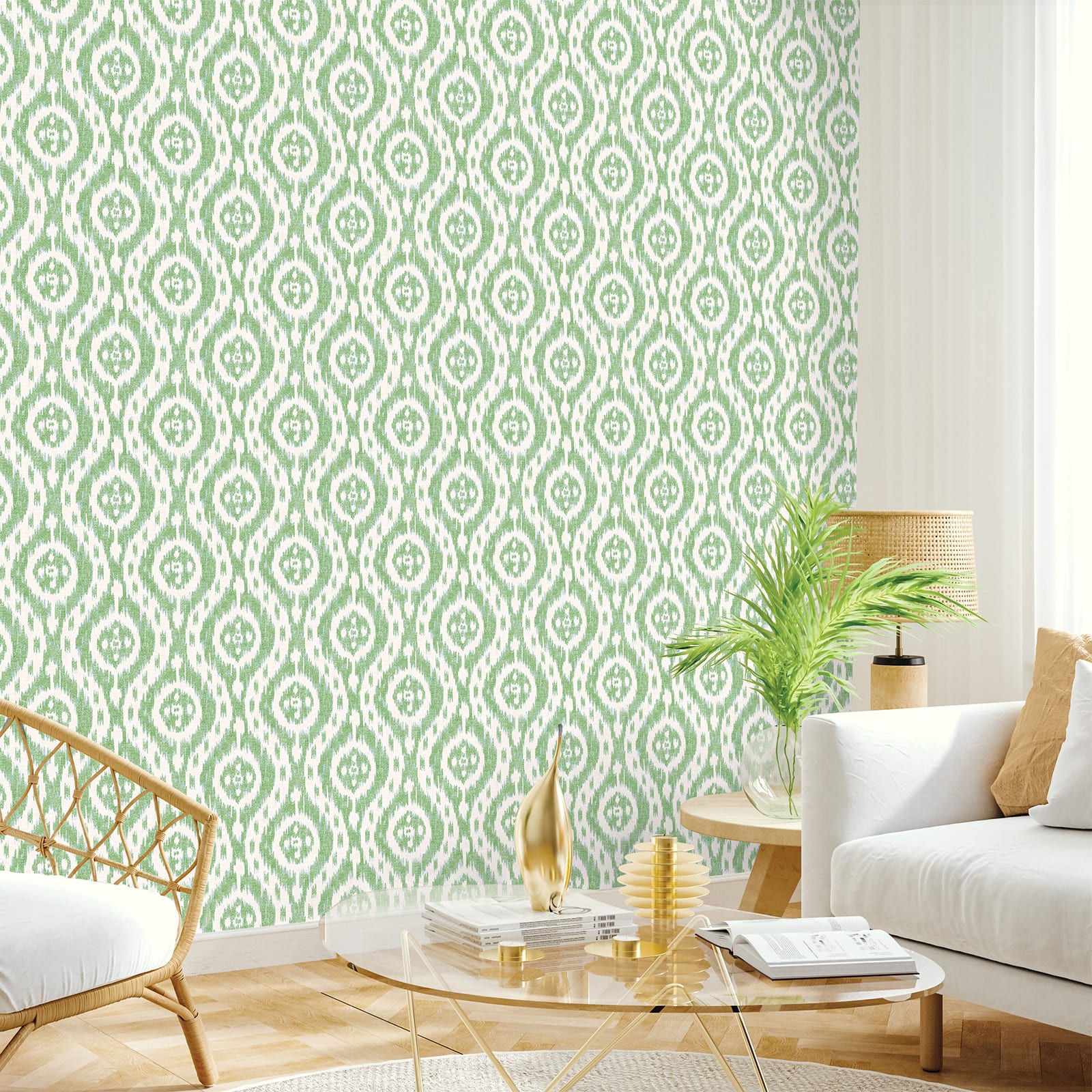 Surface Style Ikat Tracery Peel & Stick Wallpaper