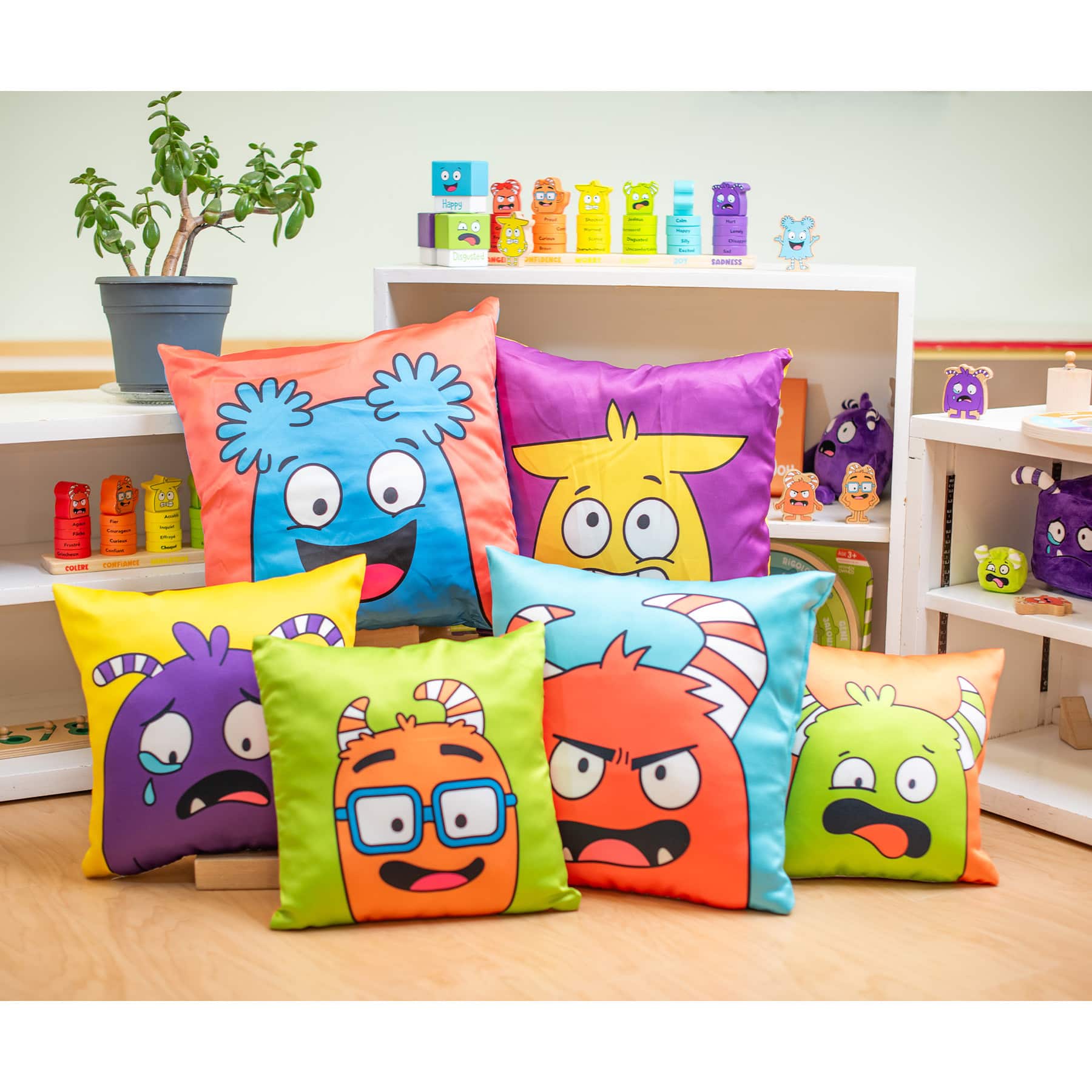 Open the Joy® Emotions Pillows Set
