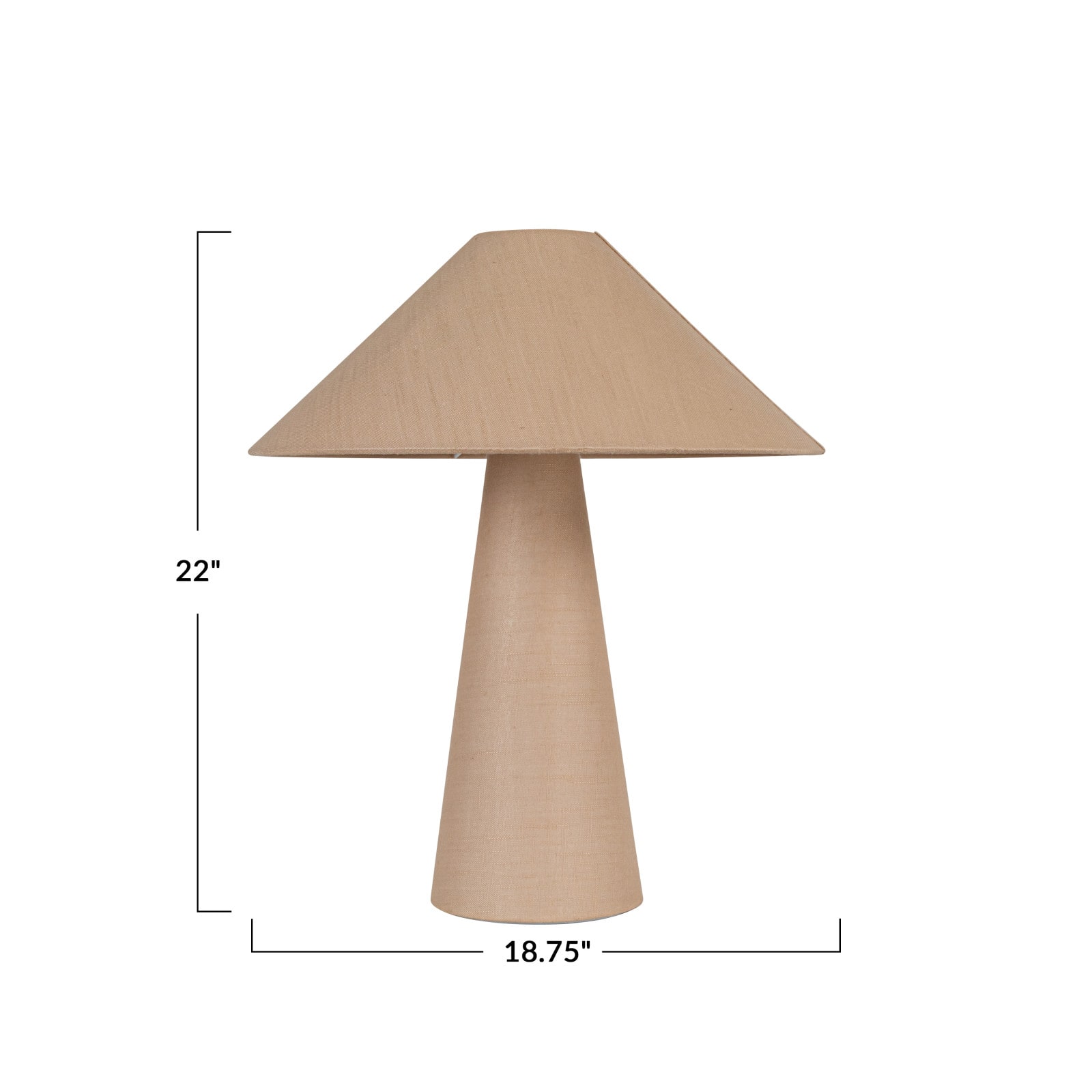 Hello Honey® 22" Lumina Natural Linen Table Lamp