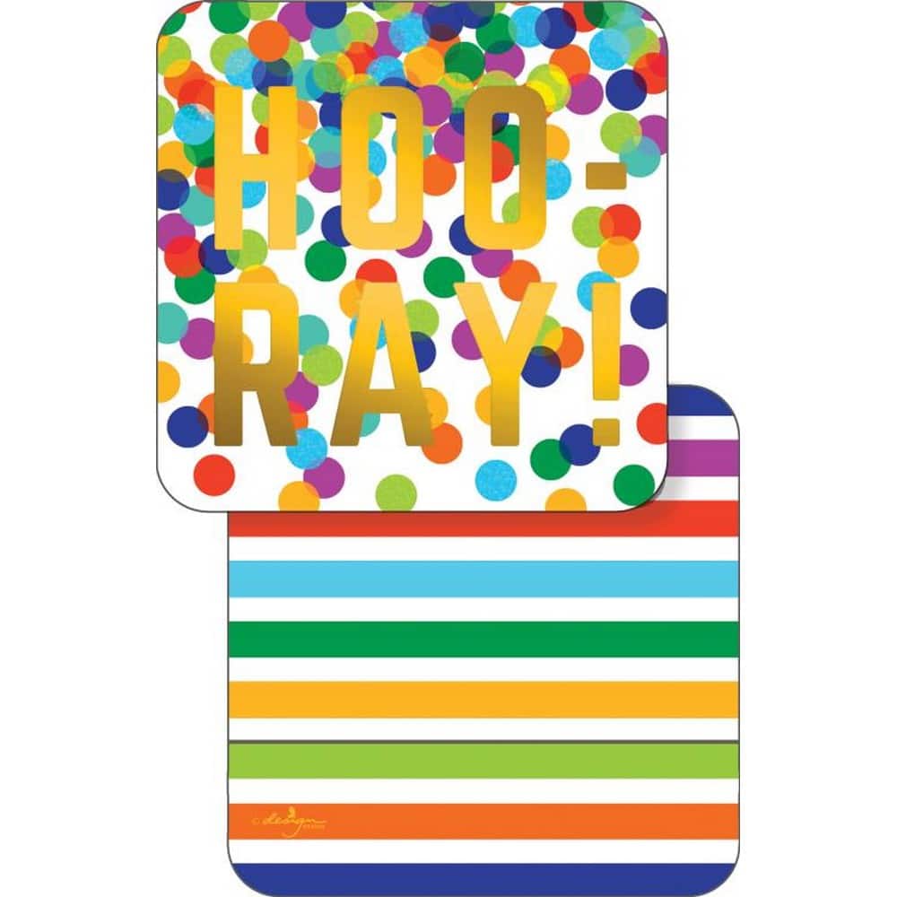 JAM Paper Dazzle Brights Coasters, 6ct.