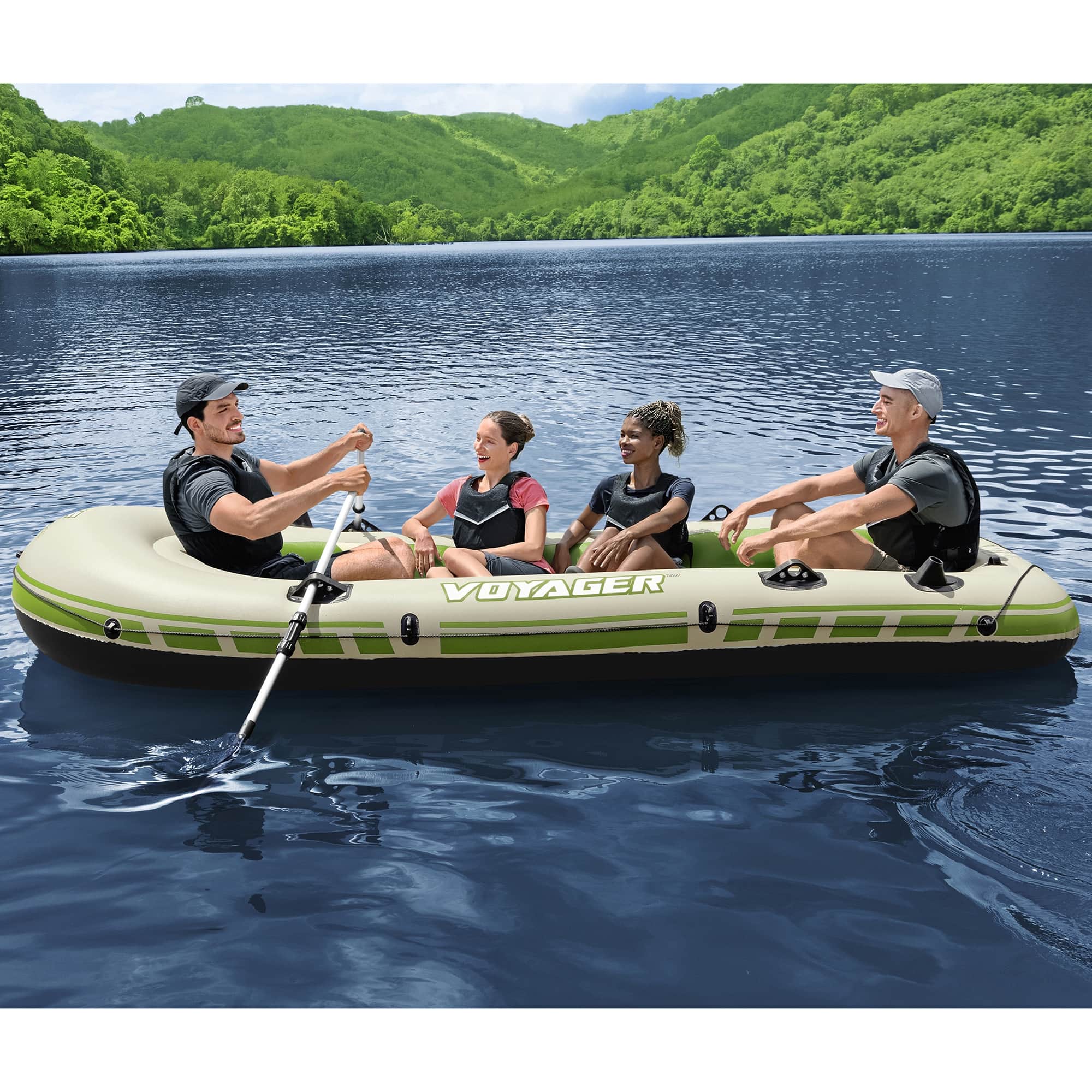 Bestway 11.5ft. Hydro-Force Treck X3 Inflatable Raft Set