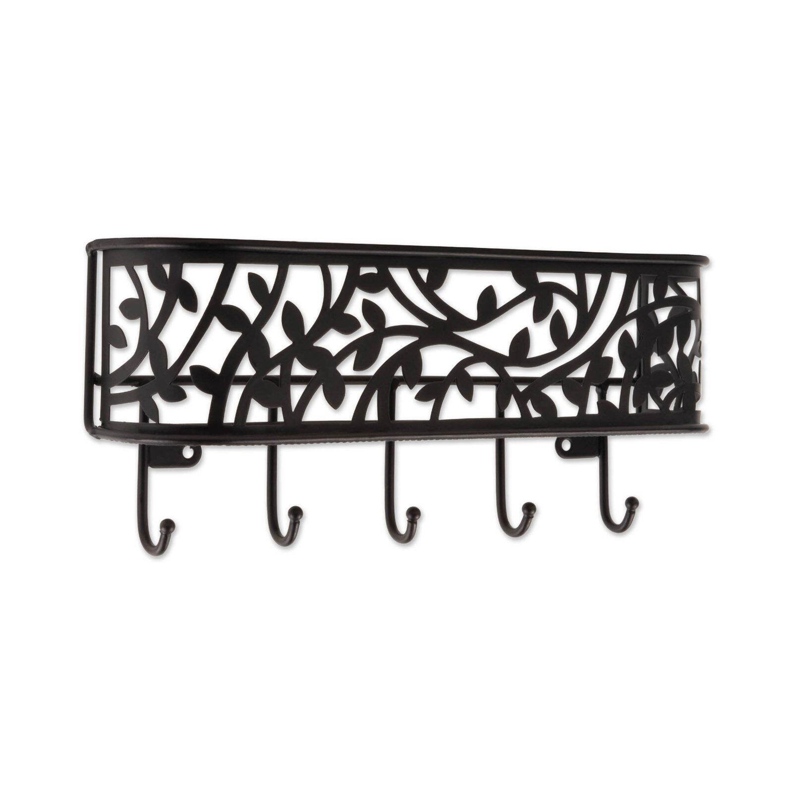 DII® 13" Black Mail & Key Organizer Wall Mount