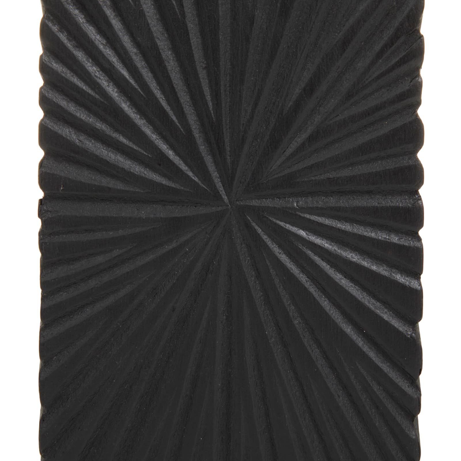 CosmoLiving by Cosmopolitan Black MDF Contemporary Candle Holder, 12" x 10" x 8"