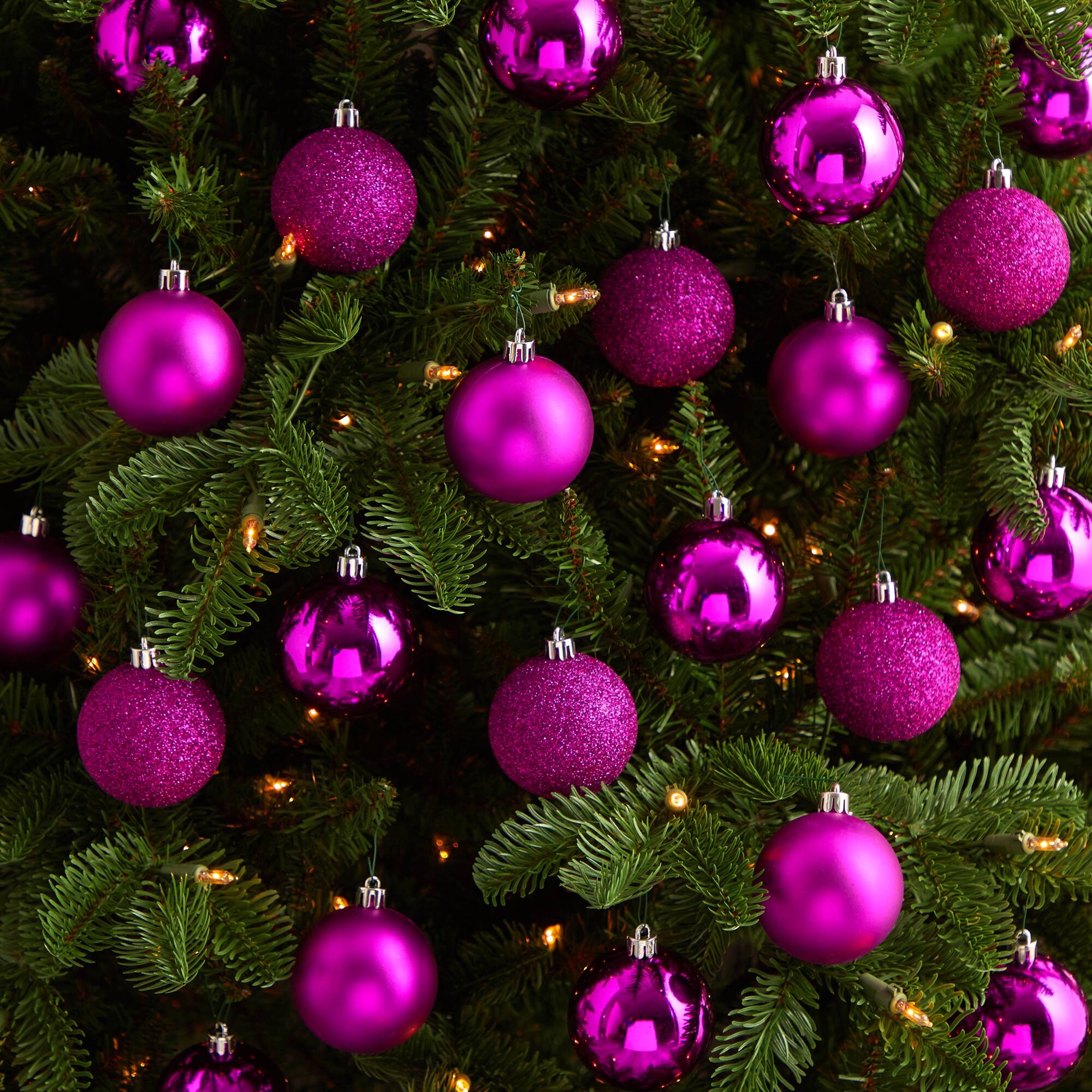 30ct. 2.5" Shatterproof Christmas Ornaments