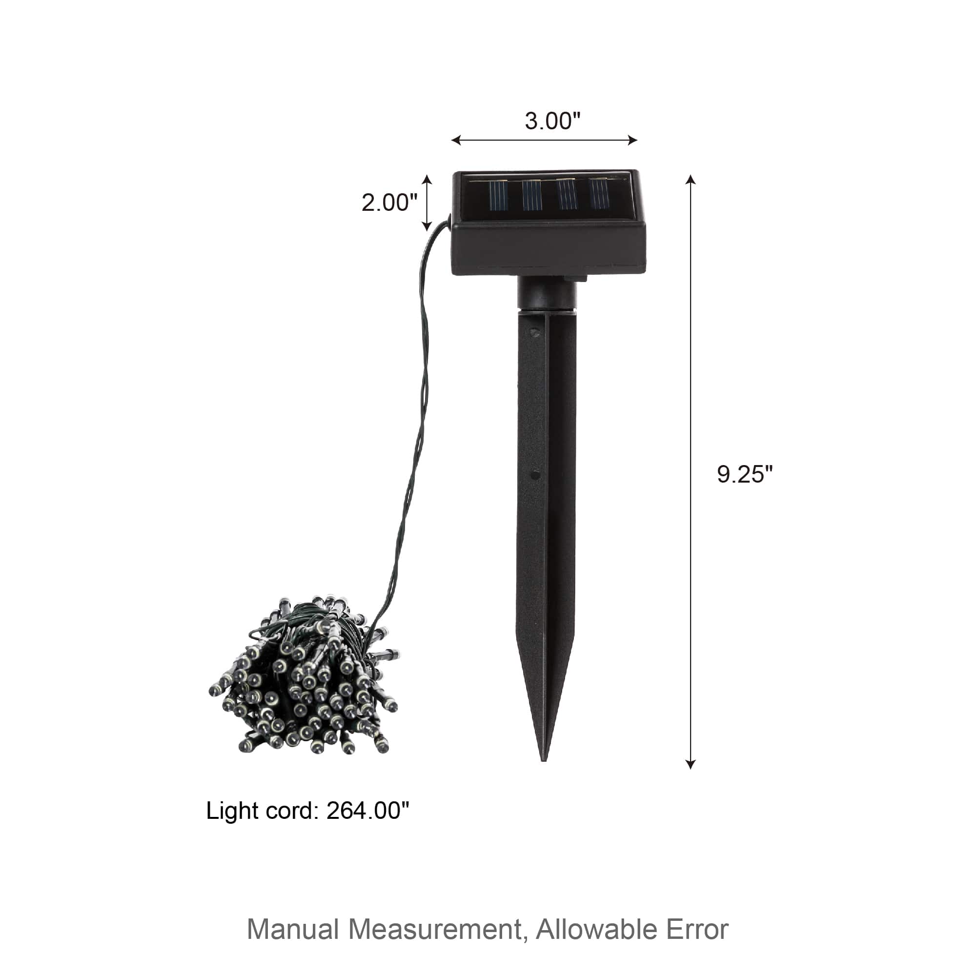 Glitzhome® 22ft. 50ct. LED Solar String Lights, 2ct.