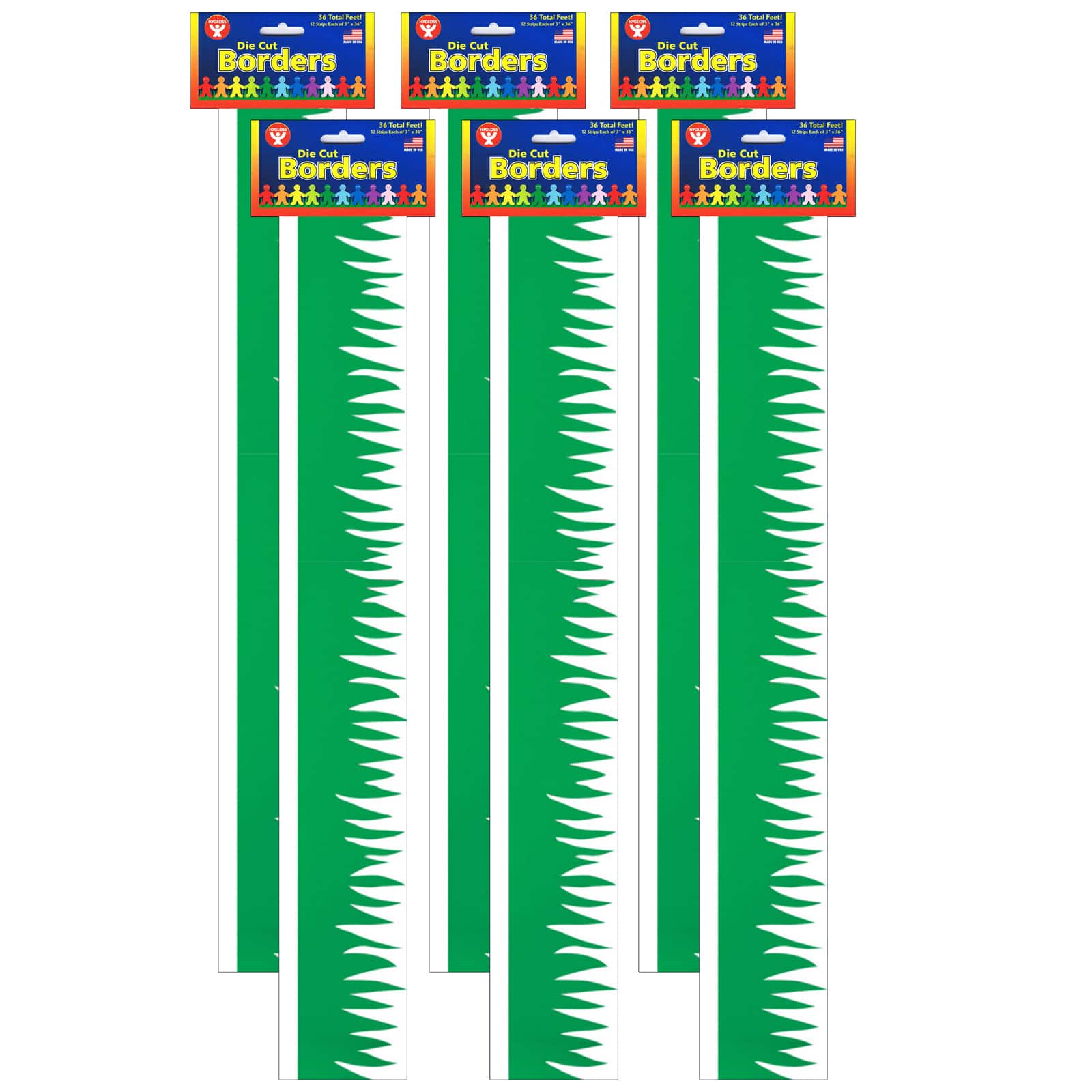 Hygloss® Mighty Brights™ Die Cut Borders, 216ft., Color: Green