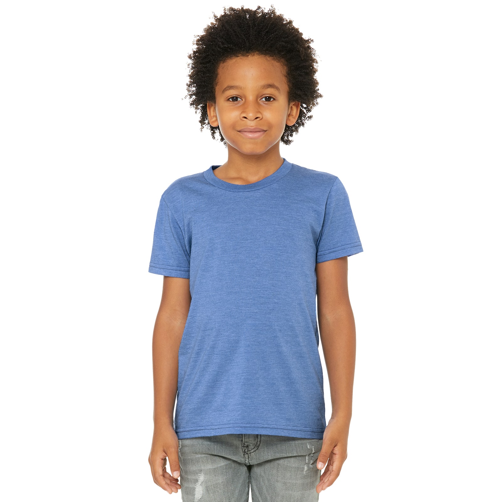 BELLA+CANVAS® Short Sleeve Heather Jersey Youth T-Shirt