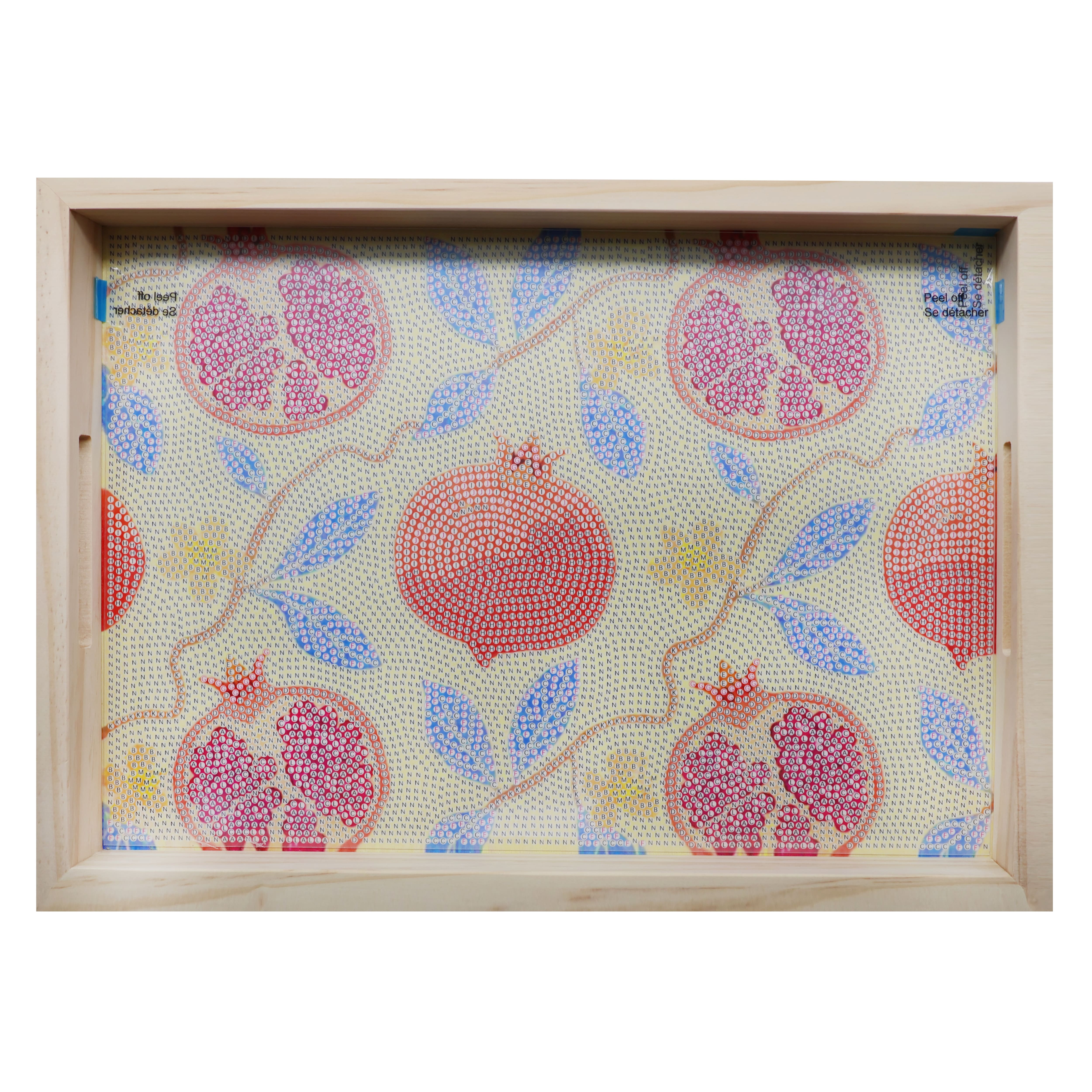 10" x 14" Pomegranate Wood Tray Diamond Art Kit by Make Market®