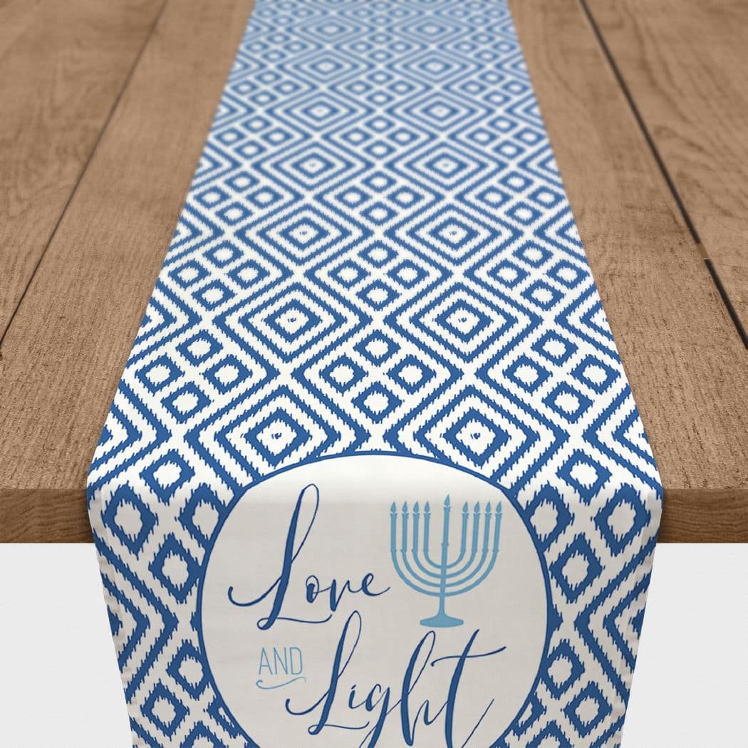 Love and Light 16x72 Cotton Twill Runner