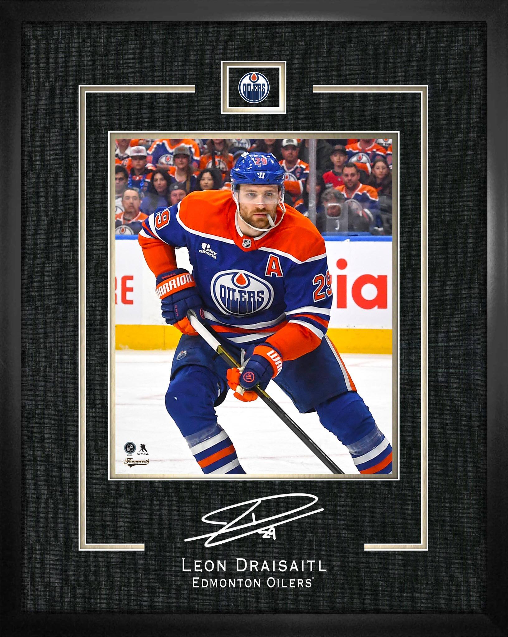 Leon Draisaitl 16" x 20" Replica Signature Frame Oilers