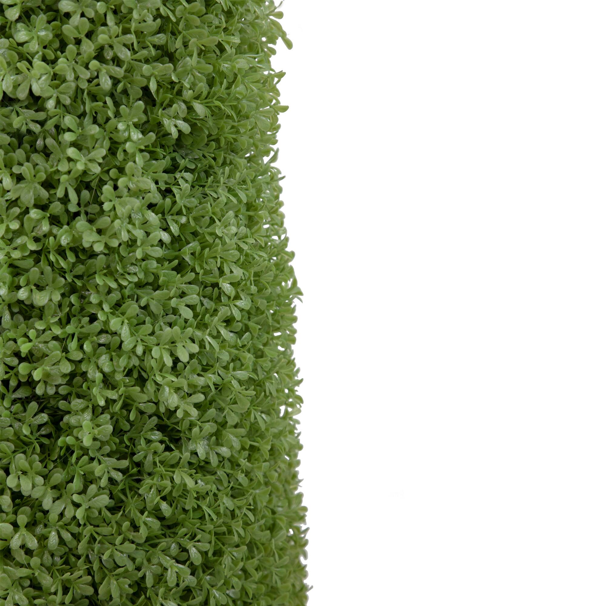 3ft. Unlit Artificial Boxwood Cone Topiary Tree with Round Pot