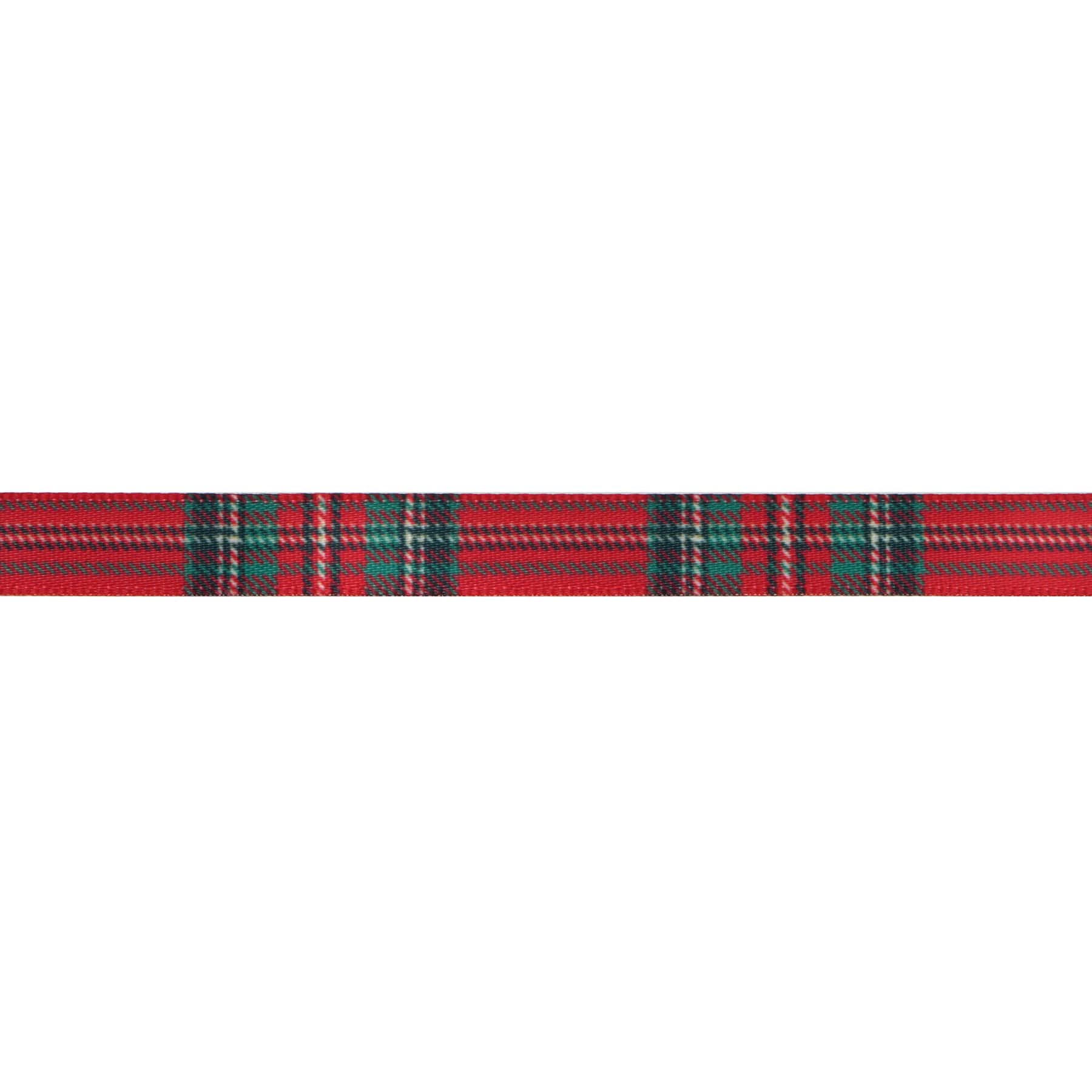 3/8" x 4yd. Red Tartan Ribbon by Celebrate It®