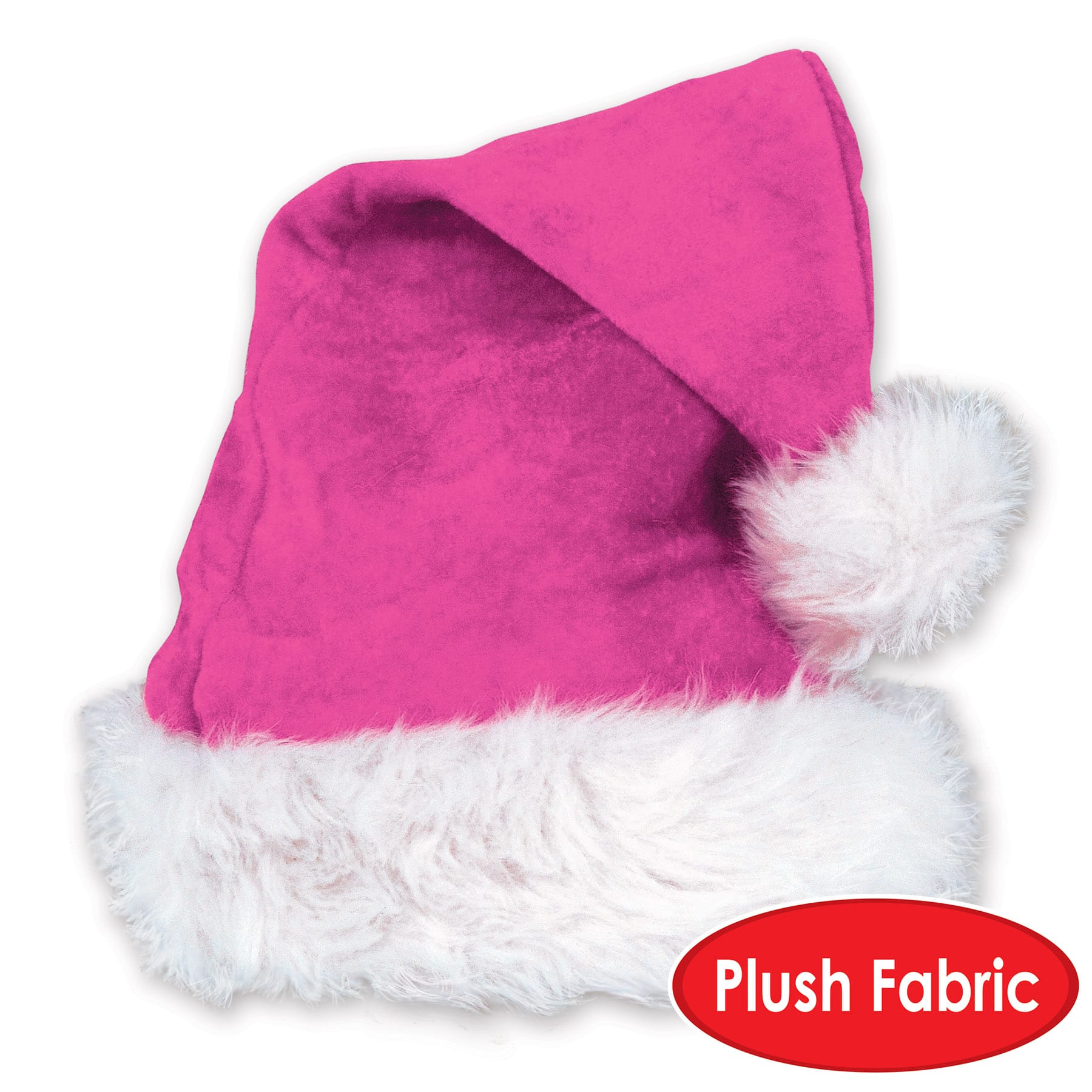 Beistle Cerise Pink Santa Hats, 2ct.