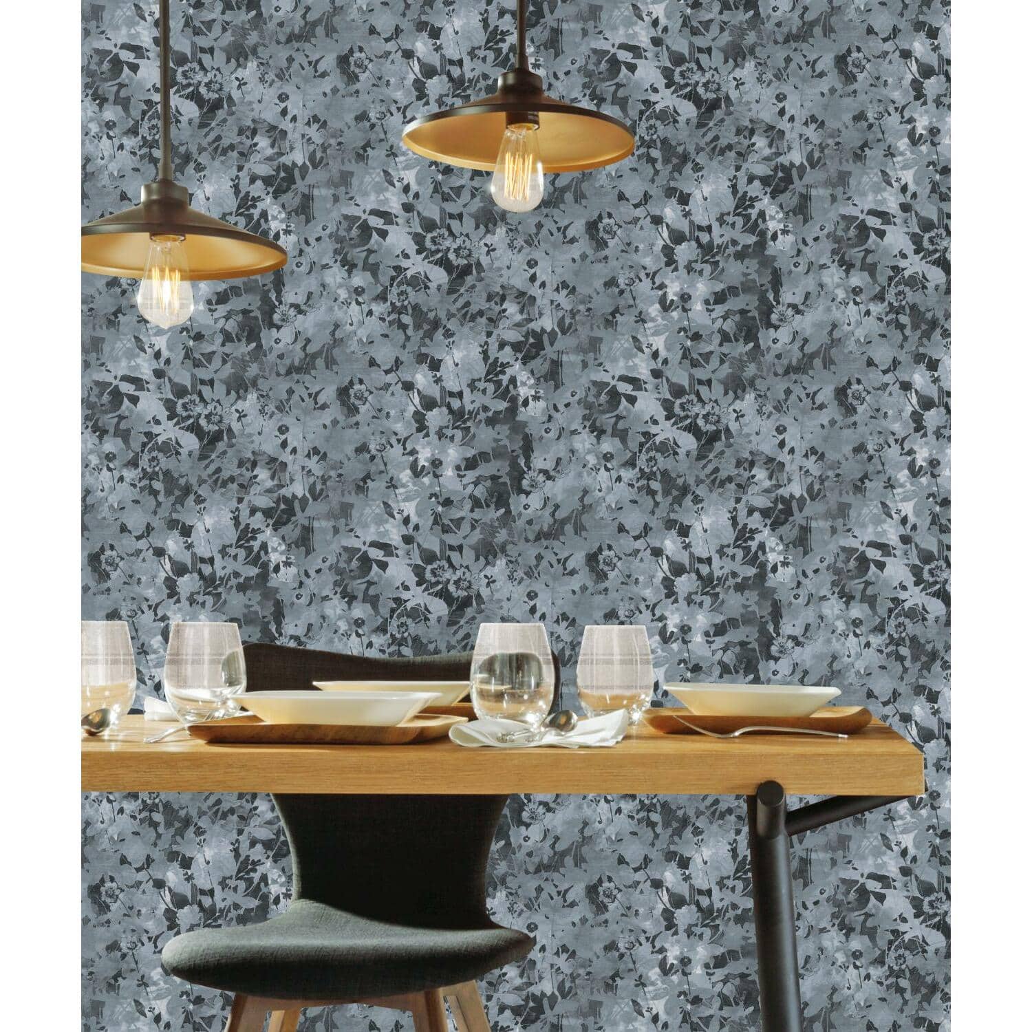 RoomMates Wildflower Shadows Peel & Stick Wallpaper