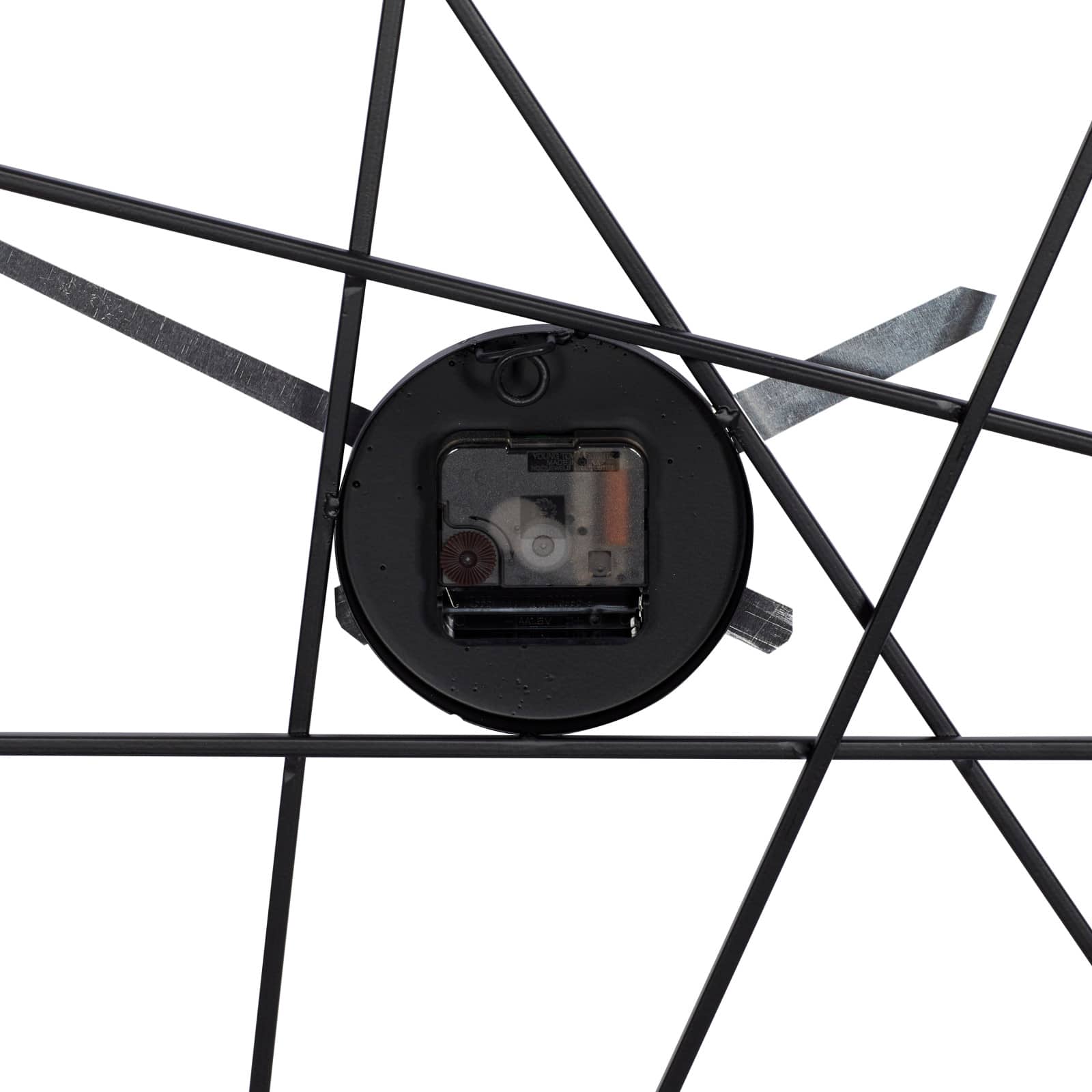 CosmoLiving by Cosmopolitan 24" Black Metal Contemporary Wall Clock