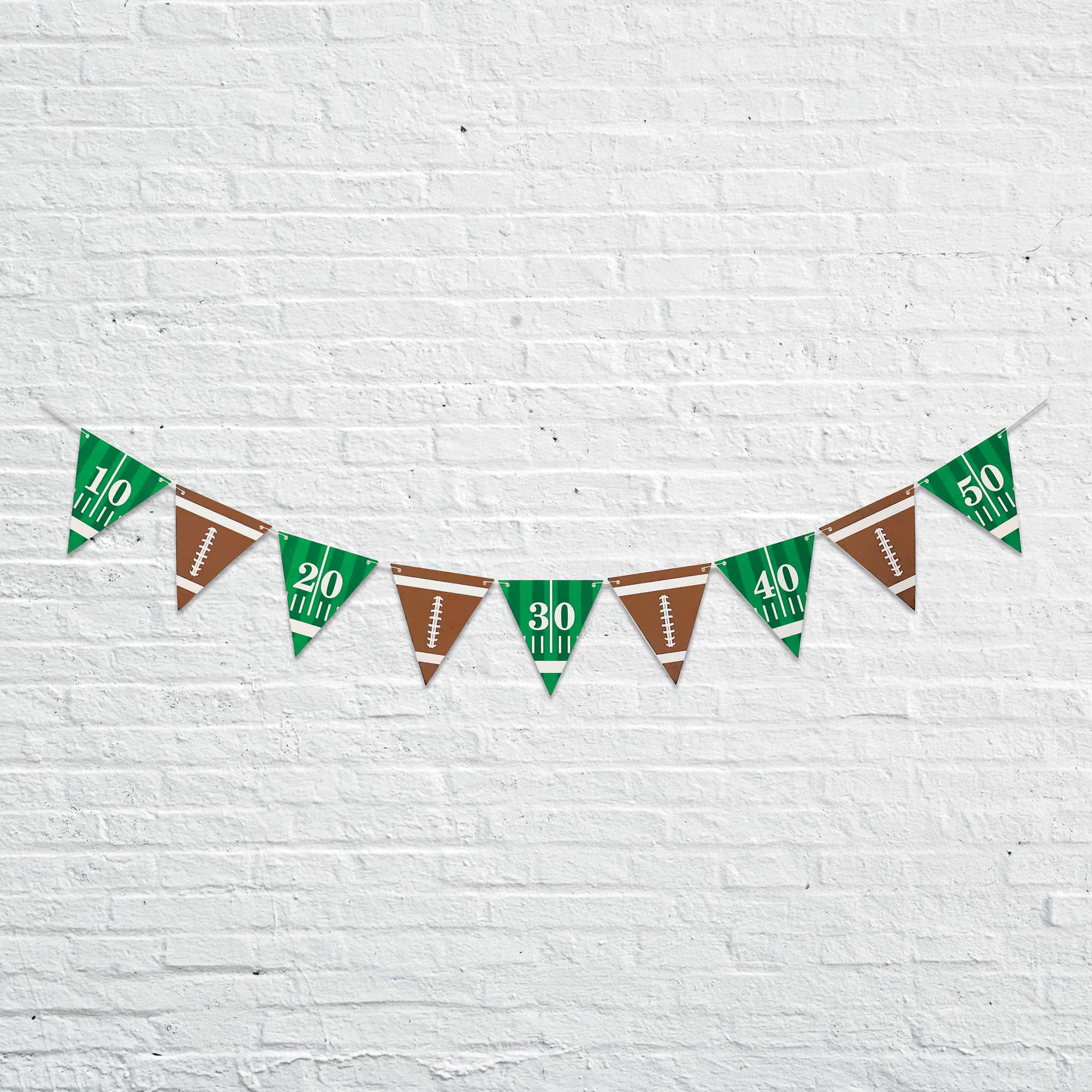 7.8ft. Football & Field Banner by Celebrate It™