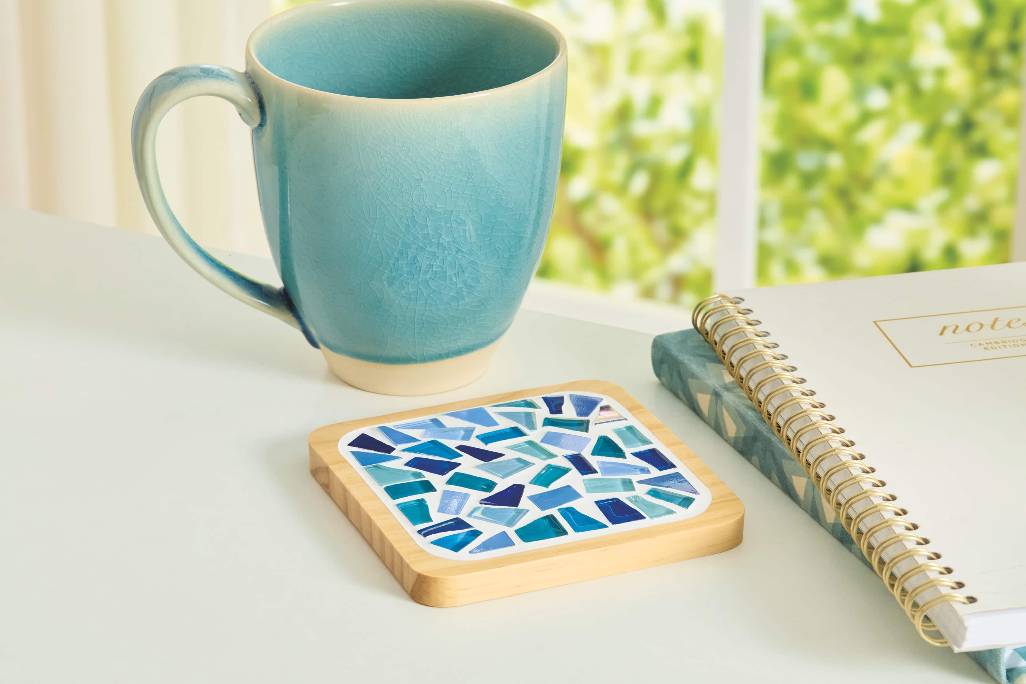 4" Square Blue Coaster Mosaic Kit by Make Market®