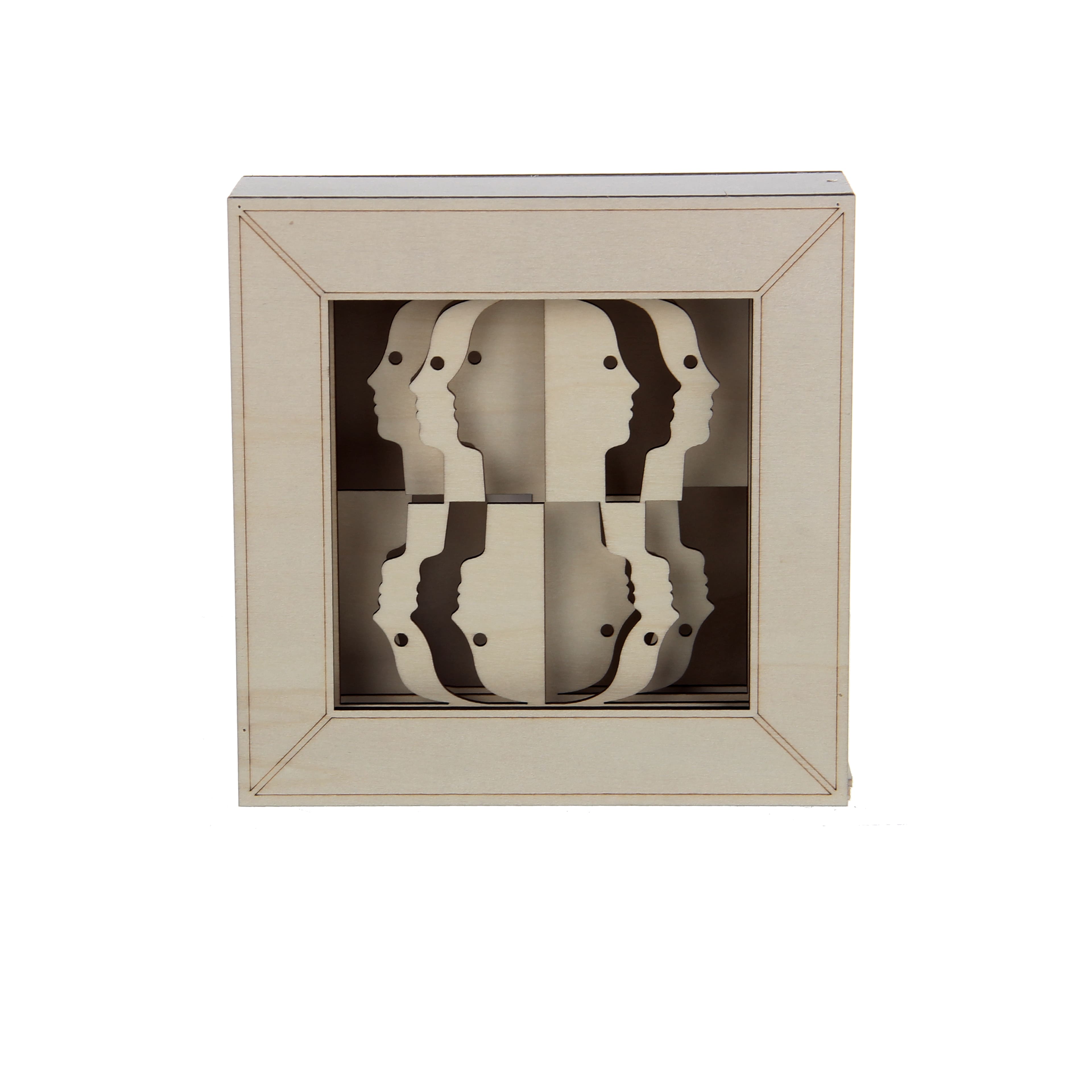 Jonathan Adler x Michaels 7" Atlas Faces DIY LED Shadow Box Décor