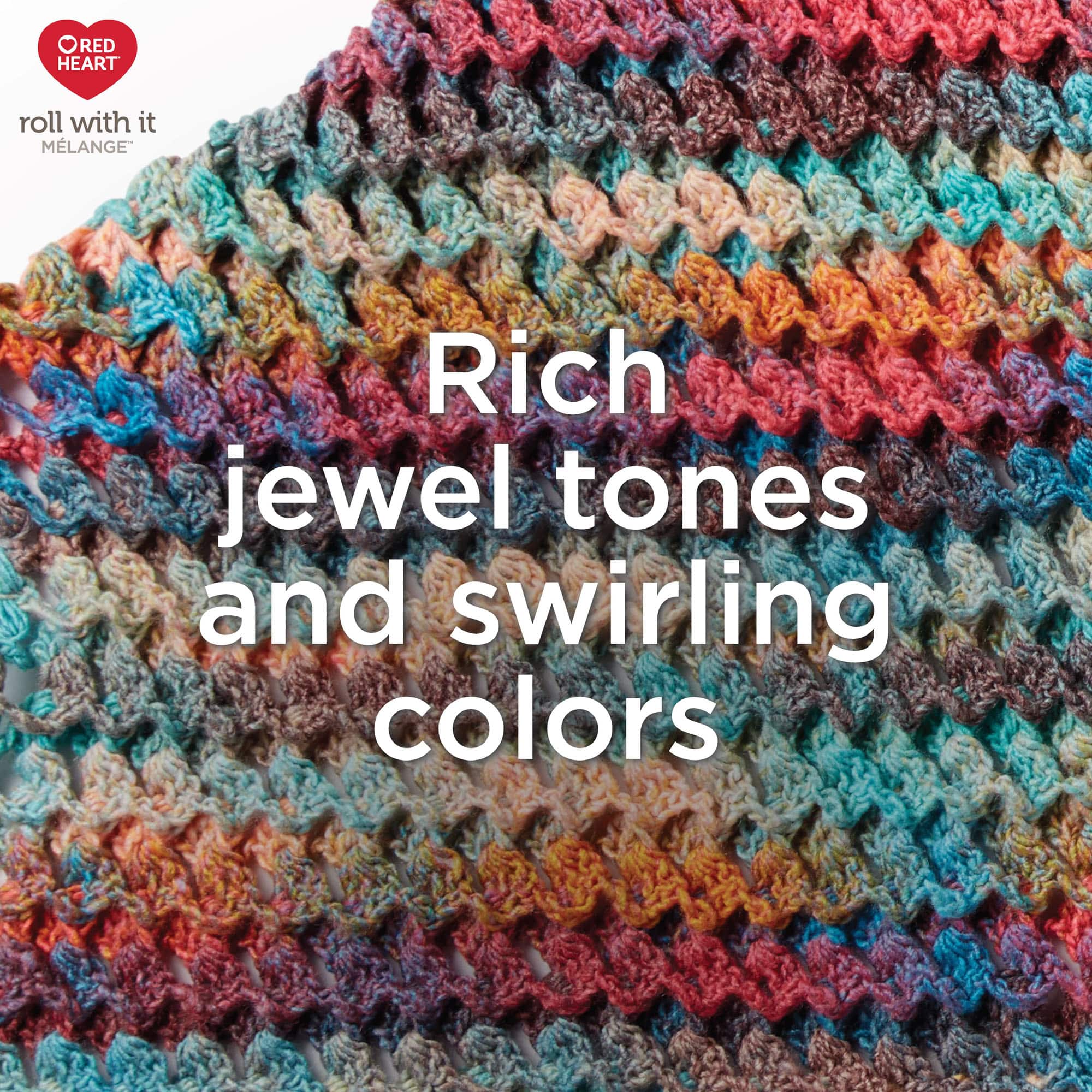 3 Pack Red Heart® Roll With It Melange™ Yarn