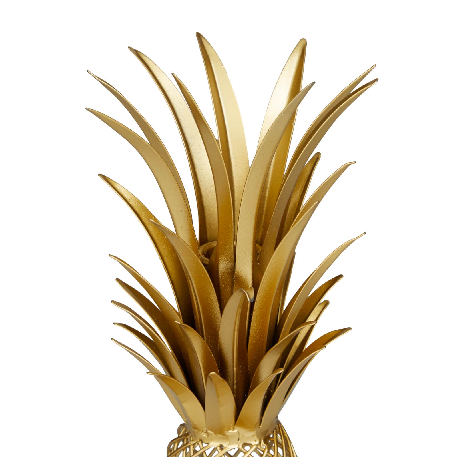 Gold Metal Glam Sculpture, 16" x 4" x 5"