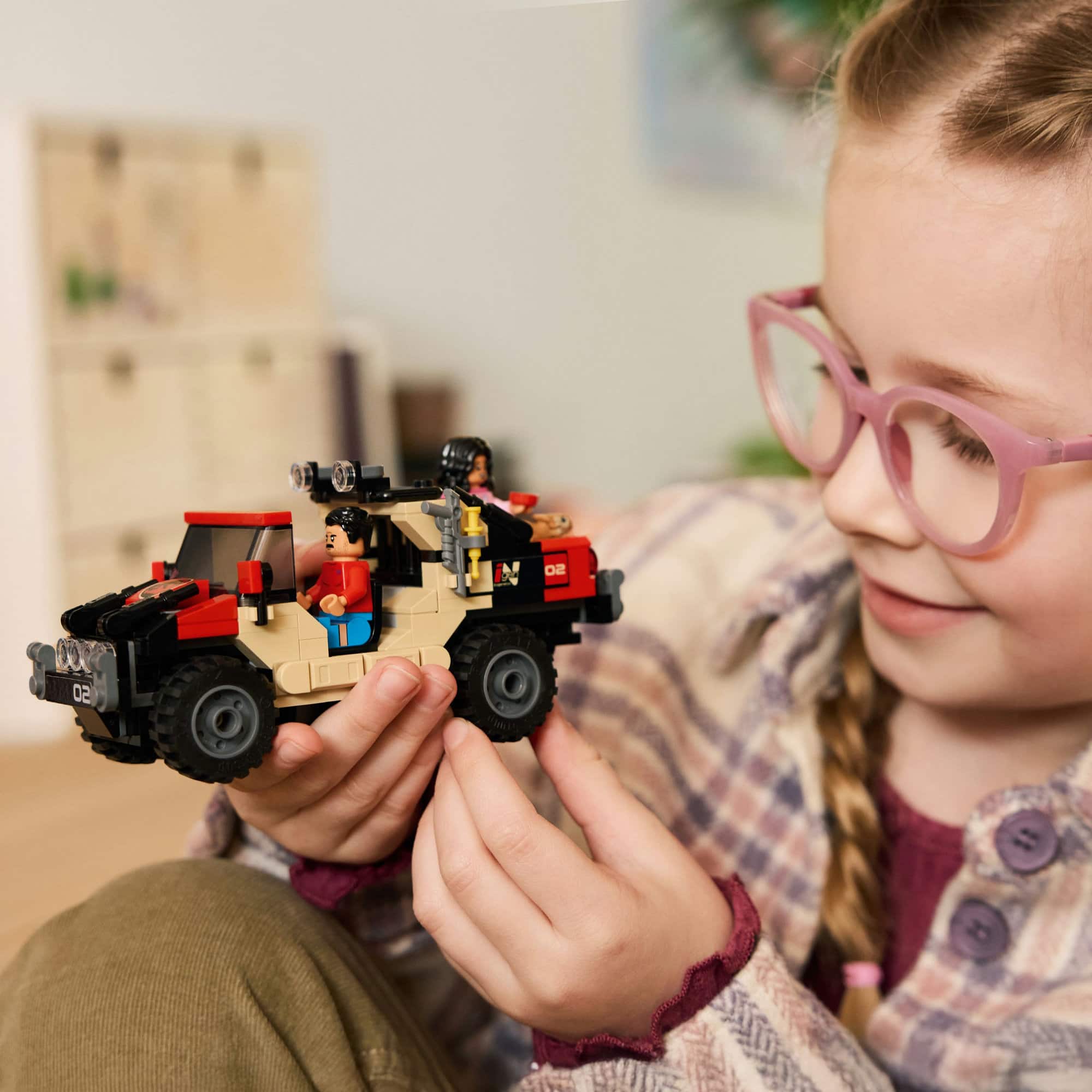 LEGO® Jurassic World Raptor Off-Road Escape Velociraptor Toy Dinosaur 76972