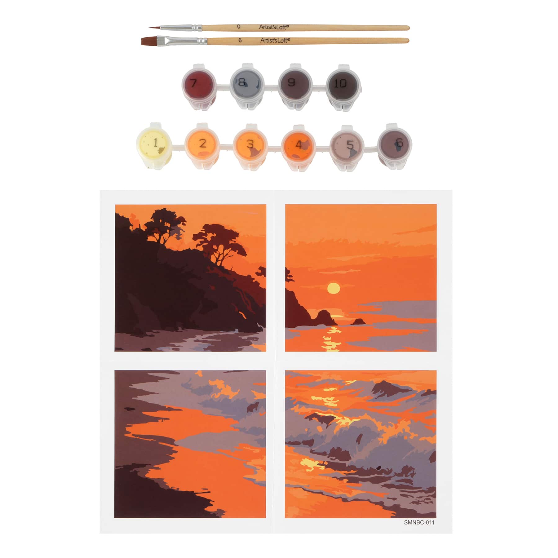 Sunset Paint-by-Number Gallery Mini Kit by Artist's Loft®