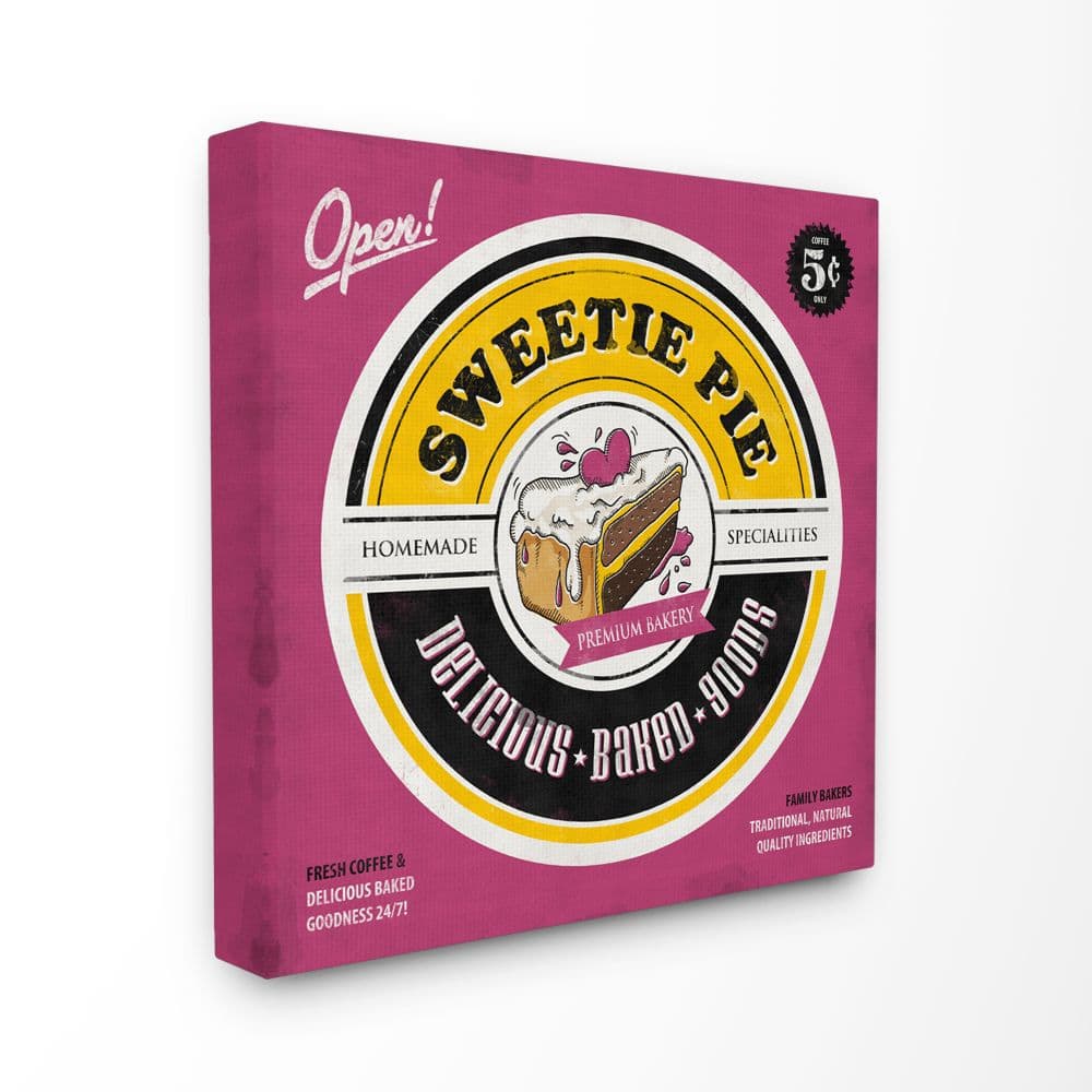 Stupell Industries Sweetie Pie Bakery Vintage Comic Wall Accent