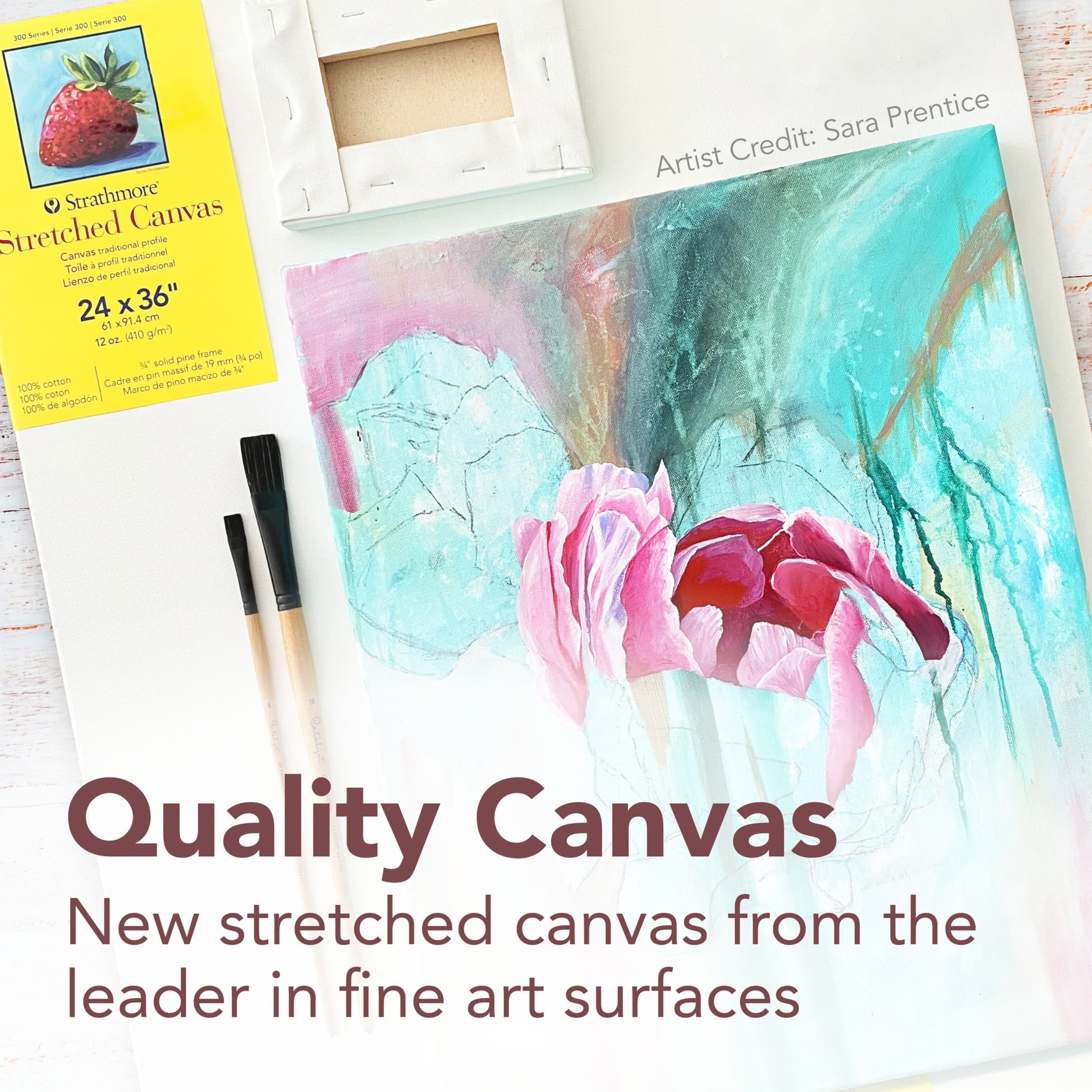 Strathmore® 300 Series Traditional Stretched Canvas