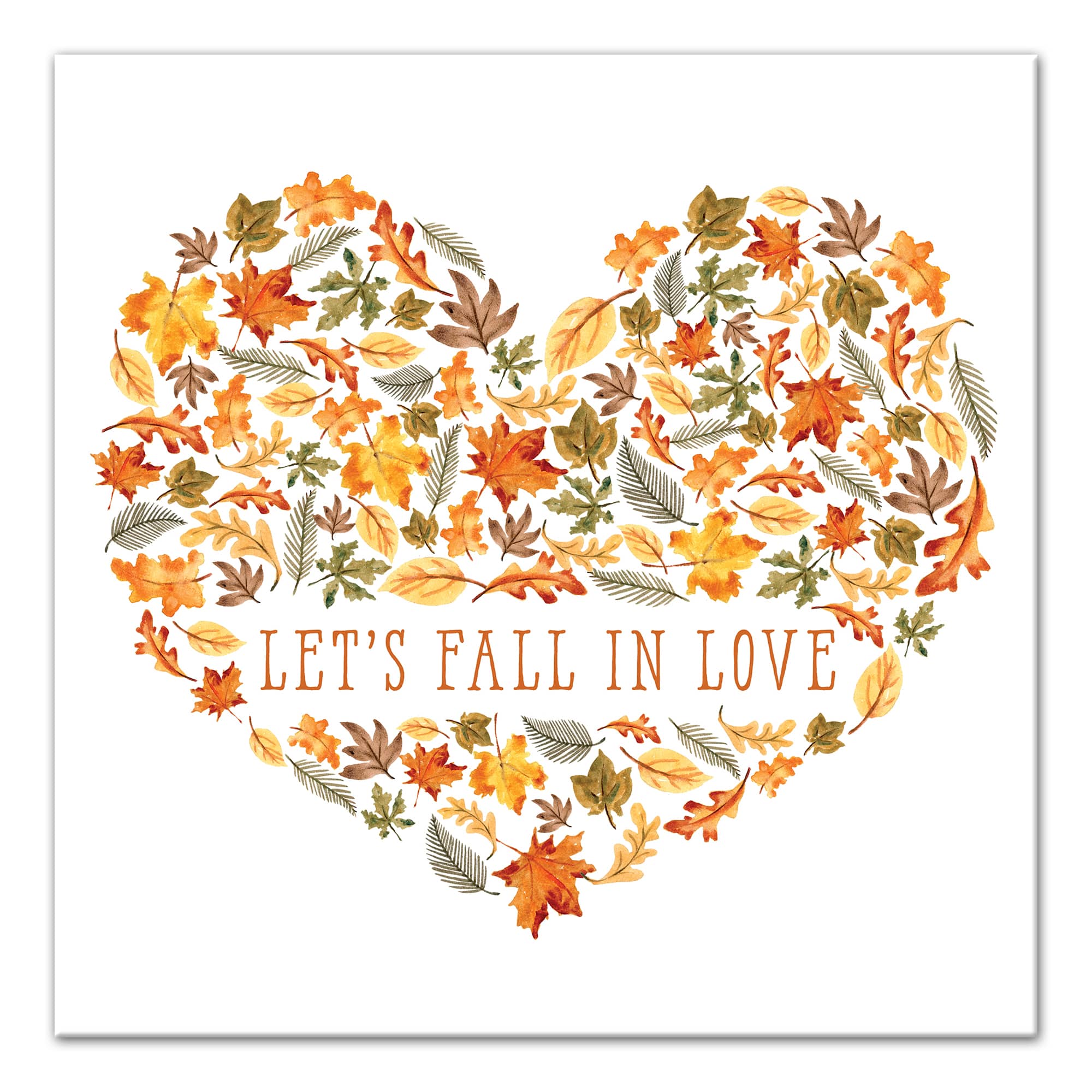 Let's Fall in Love Canvas Wall Art