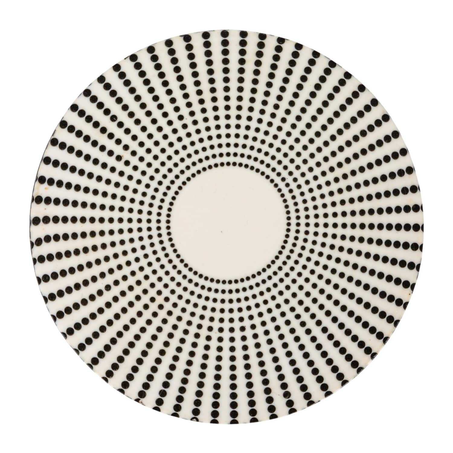 Hello Honey® 6.25" Black & White Spotted Round Reclaimed Wood Box
