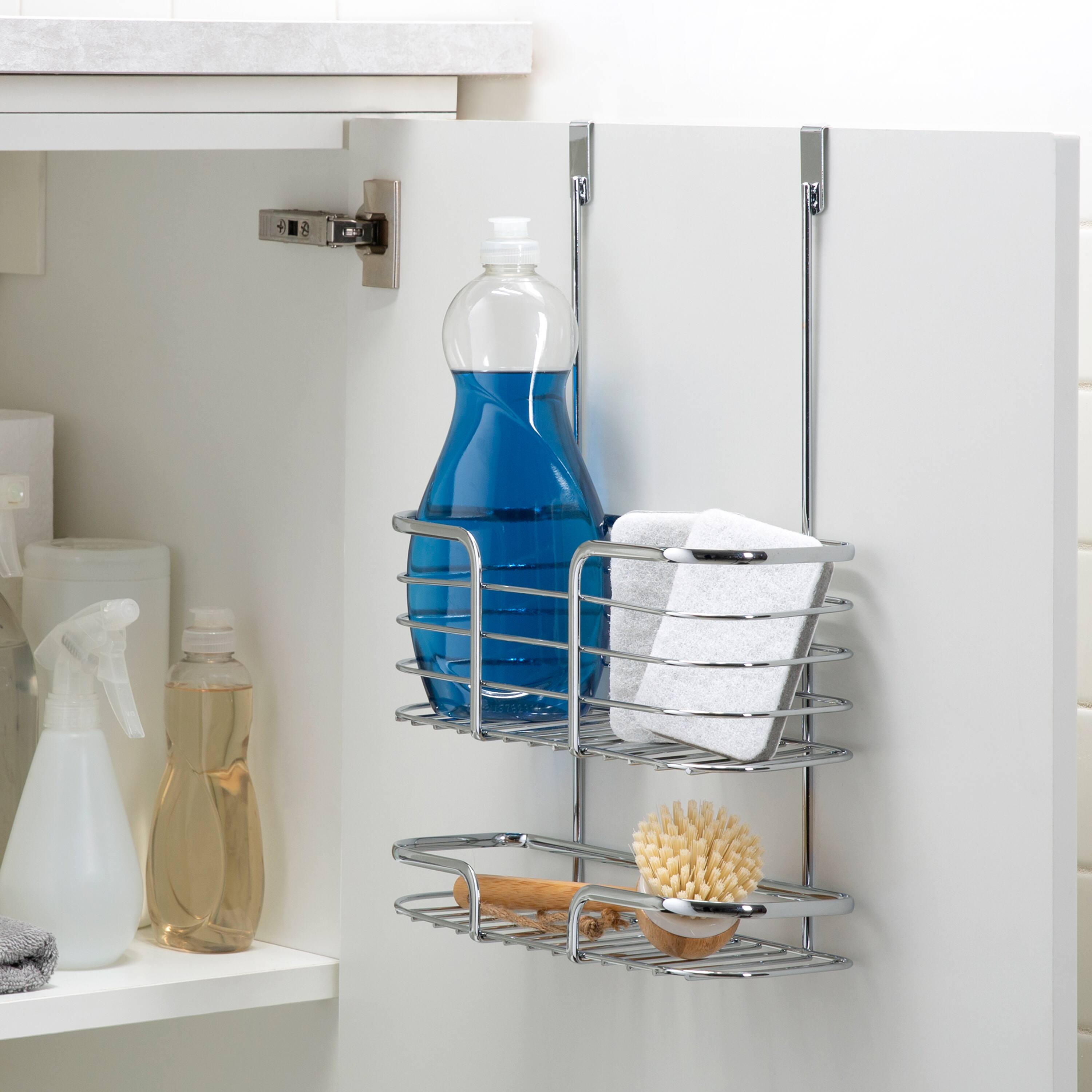 Kitchen Details Chrome 2-Tier Over the Cabinet Organizer