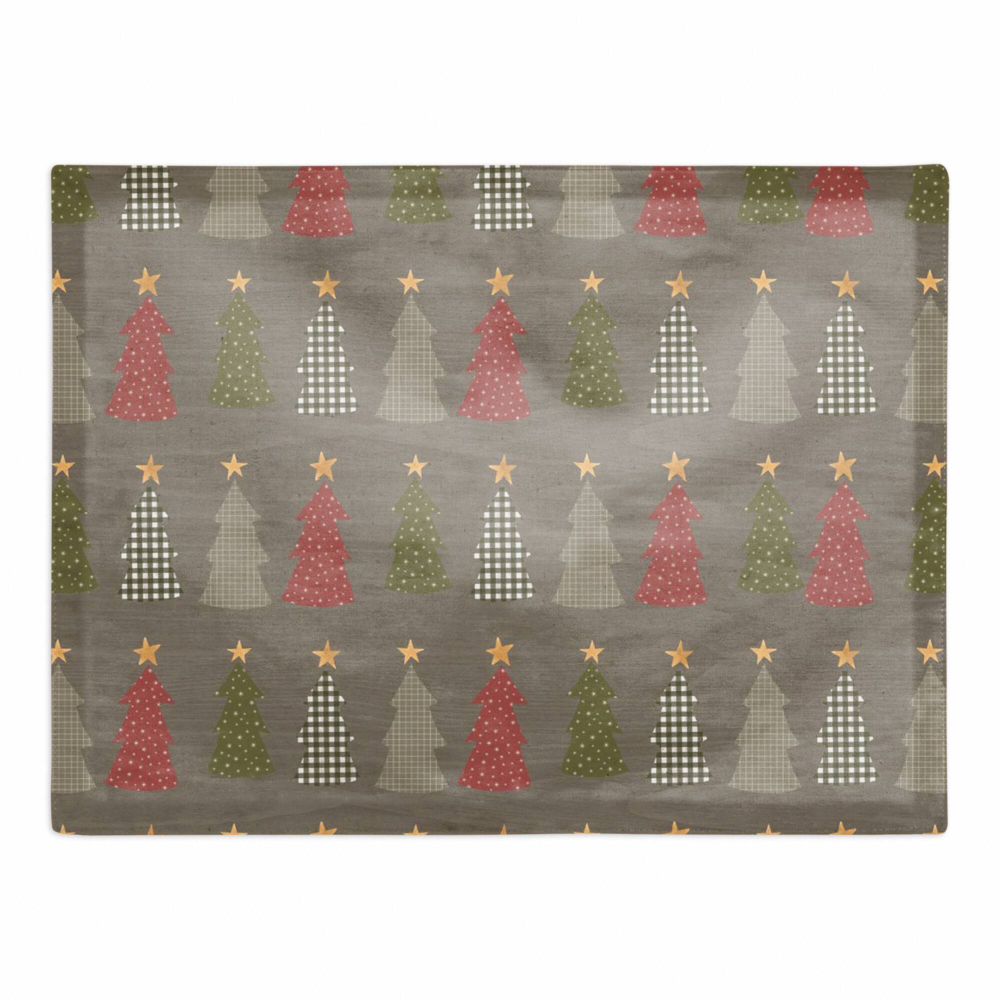 Tree Pattern Cotton Twill Placemat