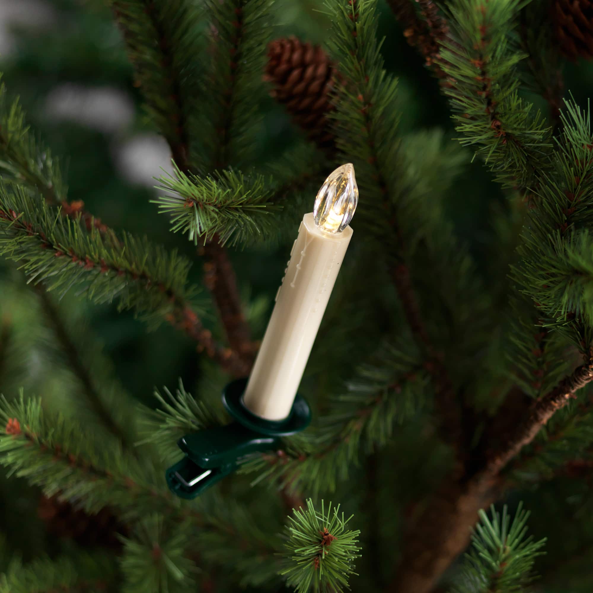 LED Clip on Tree Taper Candles with Remote Set