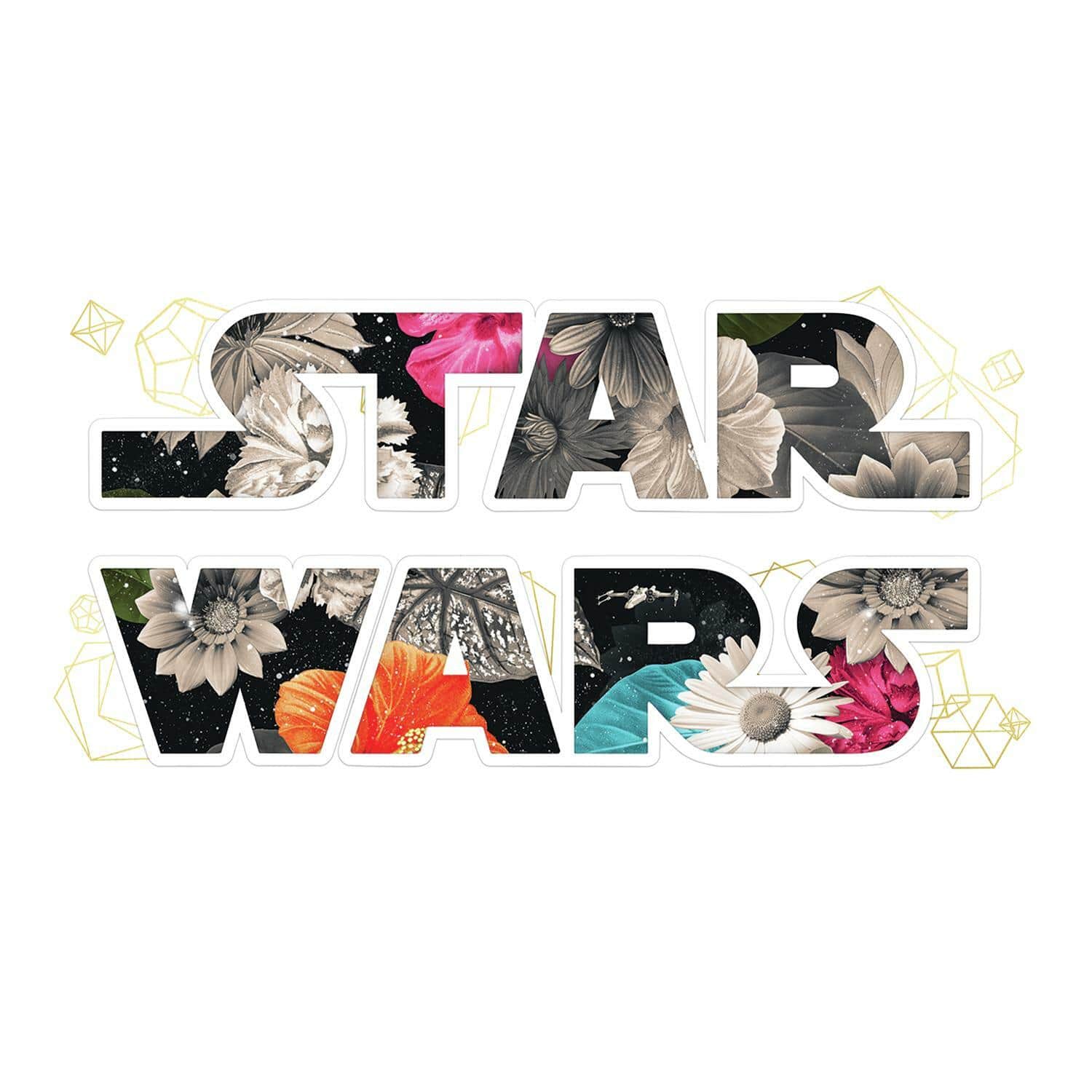 RoomMates Star Wars Floral Logo Peel & Stick Giant Wall Decals