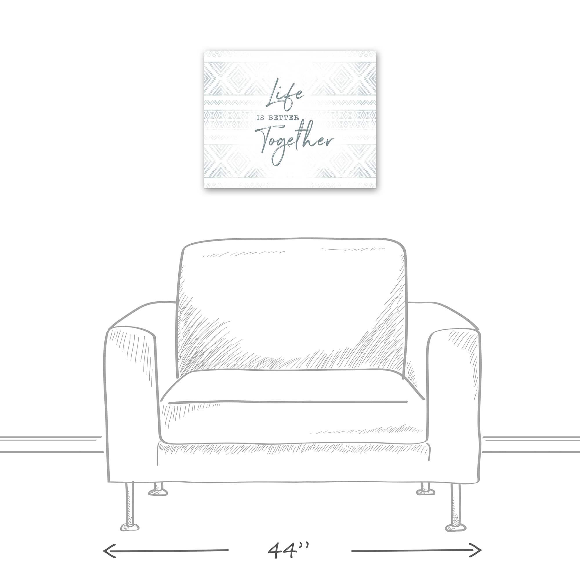 Life is Better Together Canvas Wall Art