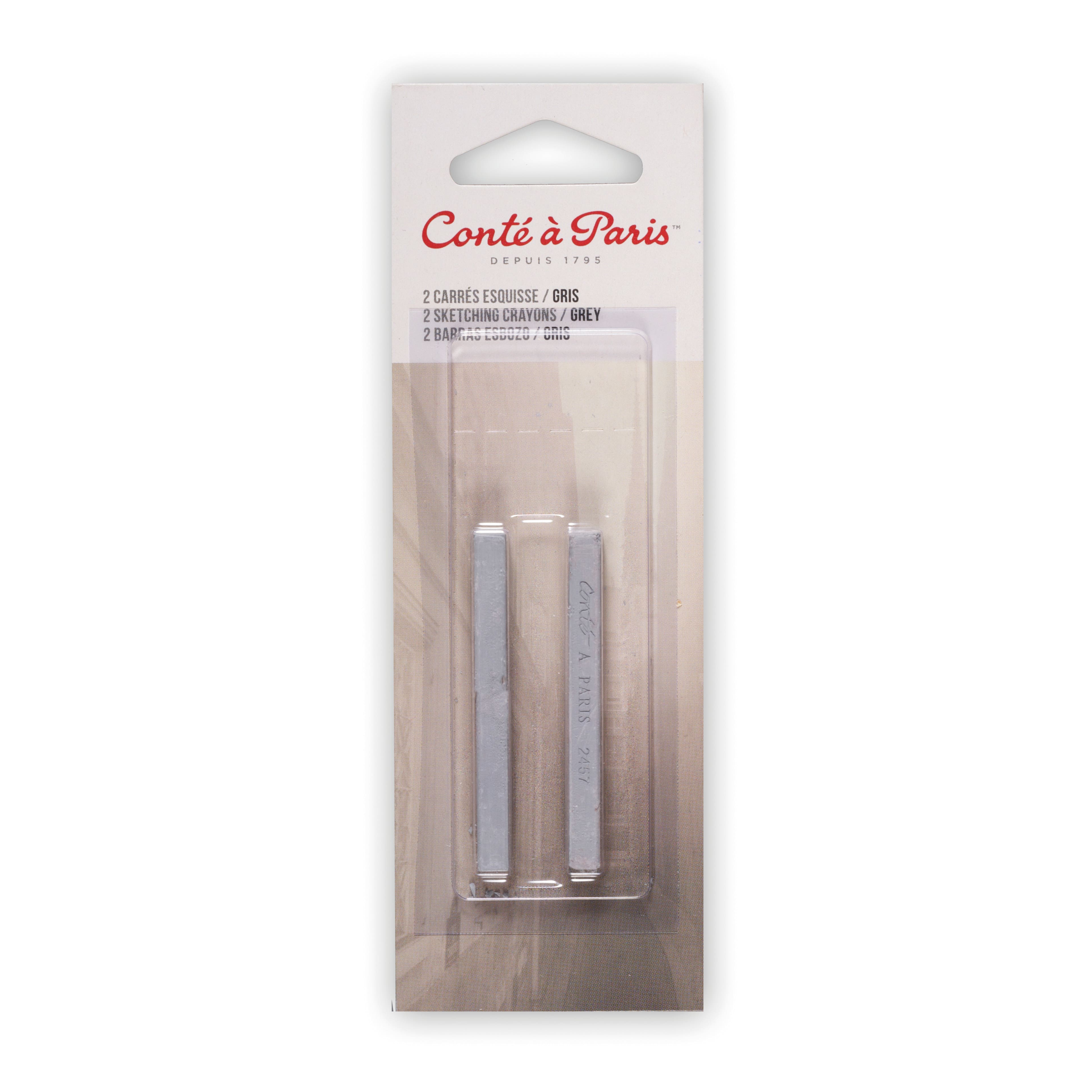 Conté à Paris™ Gray 2457 Sketching Crayons, 2ct.
